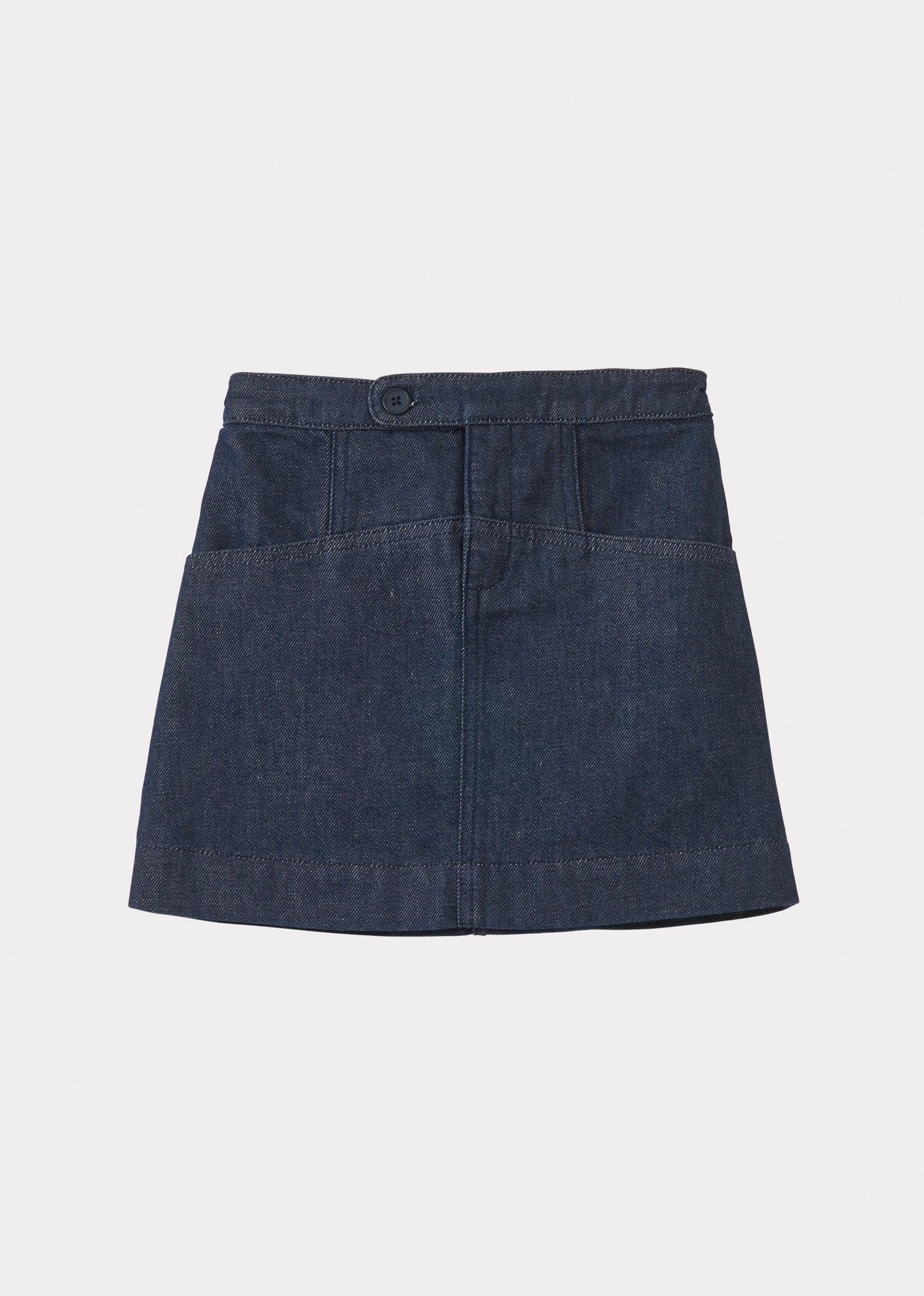 APERA SKIRT  - BLUE DEMIN