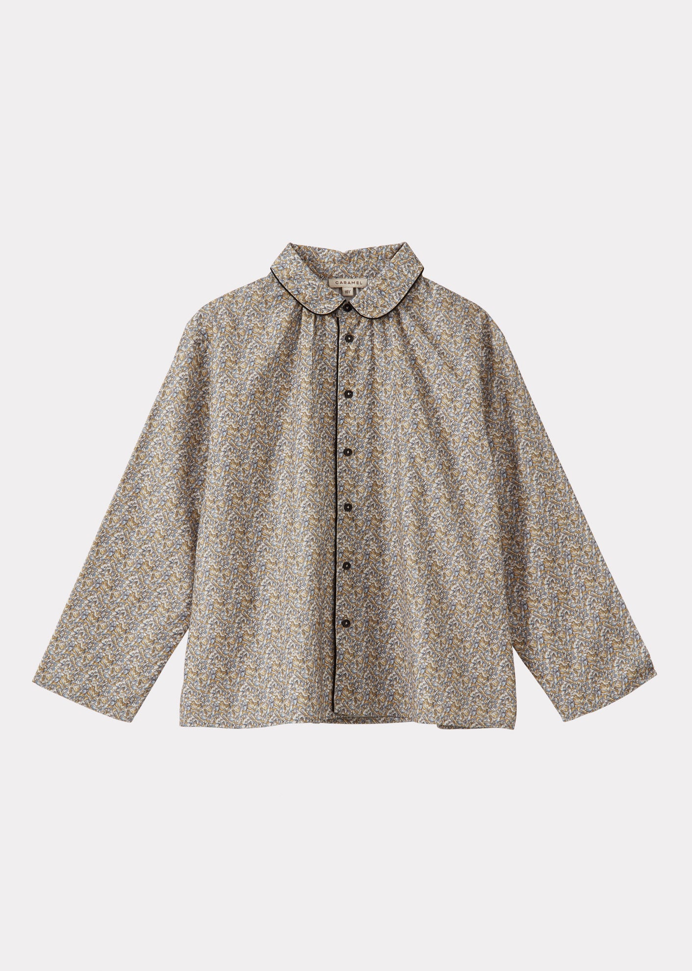 AYLA CHILDREN'S COTTON SHIRT - LIBERTY PETAL FRILL
