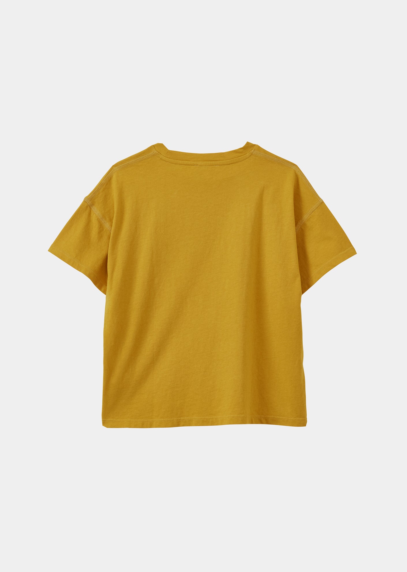 AHIPA CHILDREN'S COTTON T-SHIRT - OCHRE