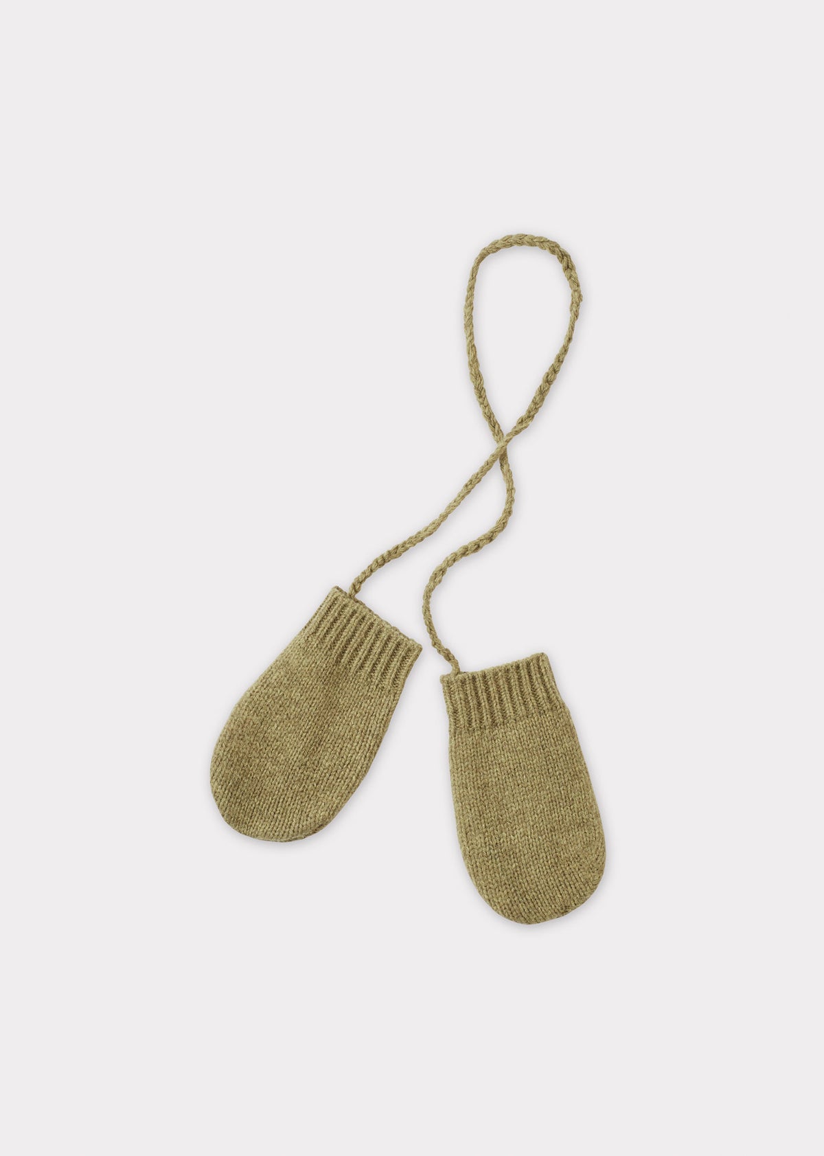 APO BABY WOOL MITTENS - OLIVE