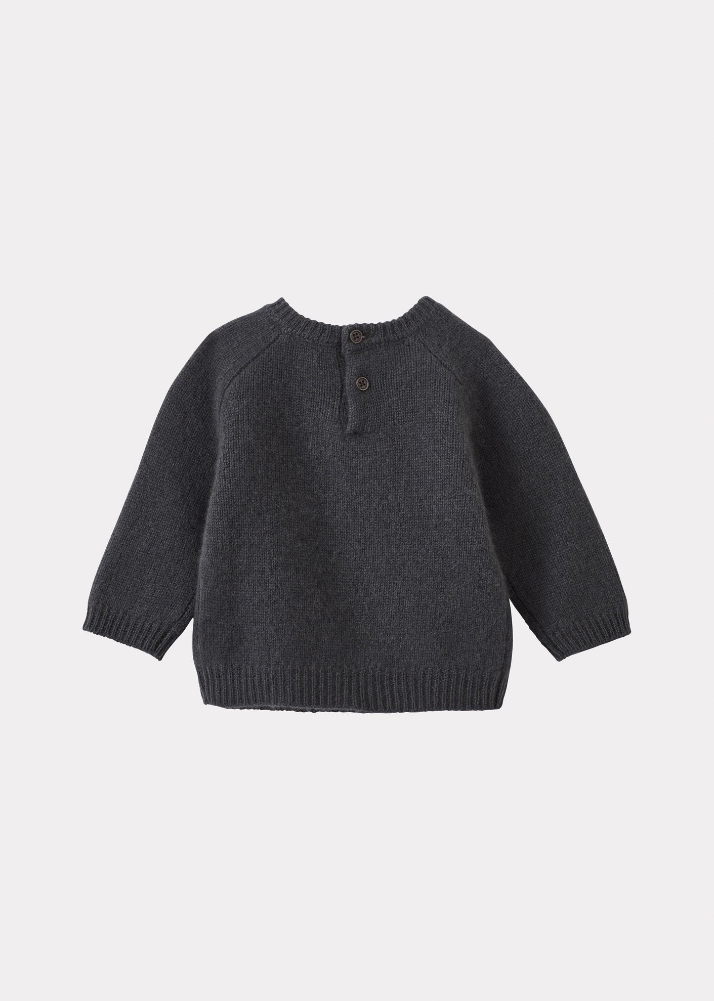 POA BABY CASHMERE JUMPER - CHARCOAL
