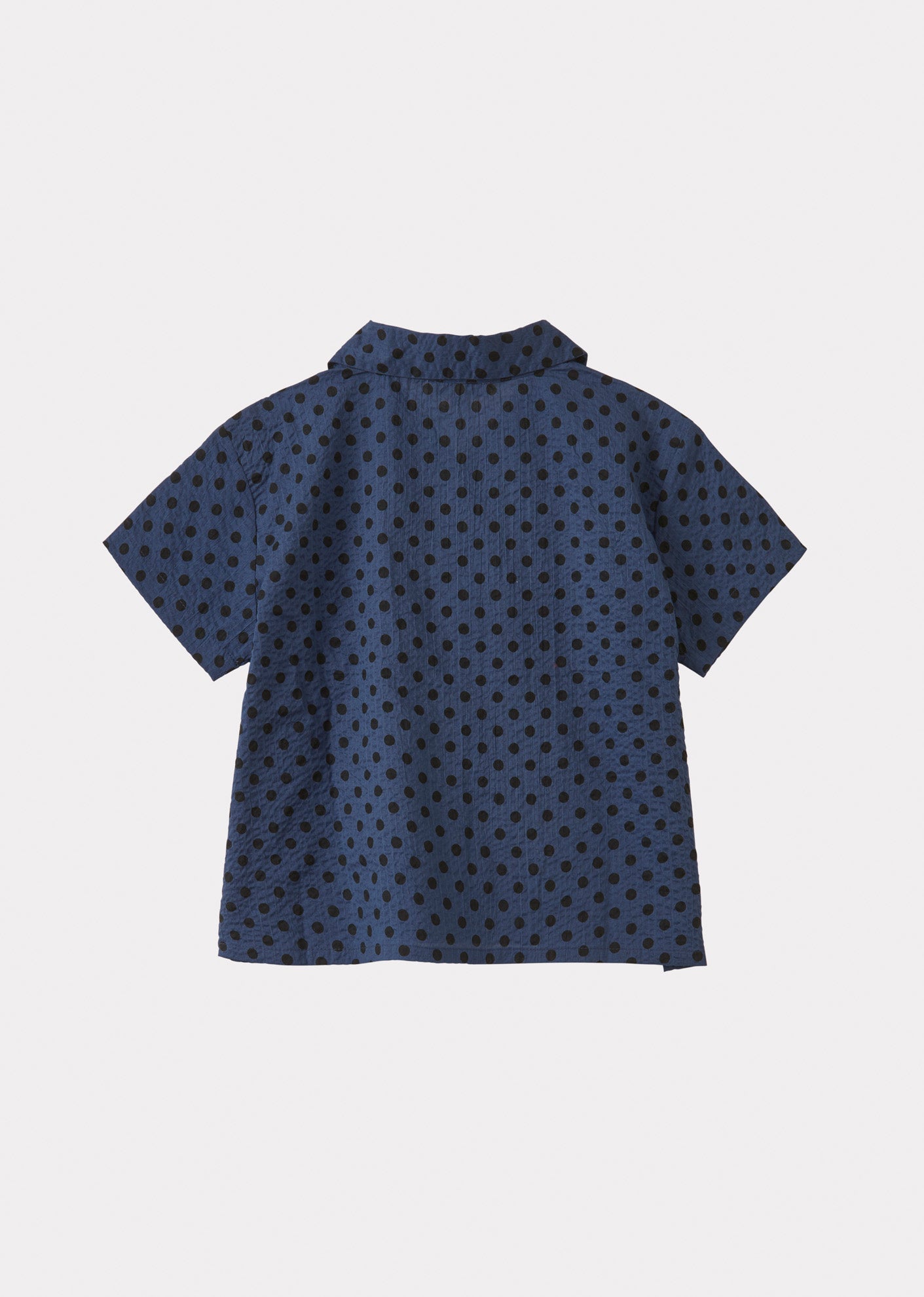 BAMBOO SHIRT - BLACK POLKA DOT