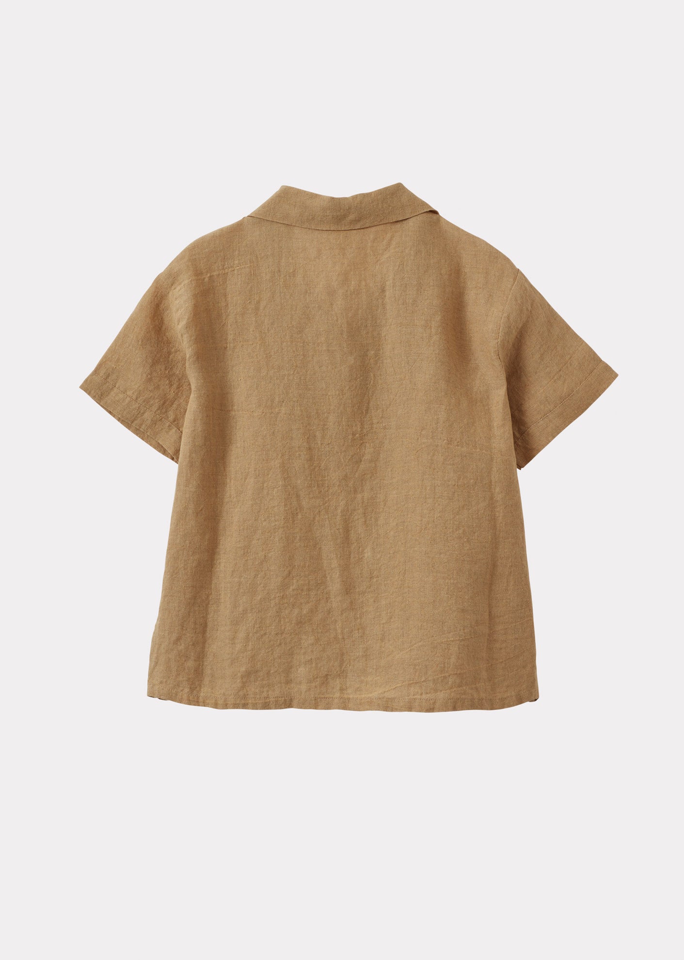 BAMBOO CHILDREN'S SHIRT AND SHORTS SET - MUSTARD