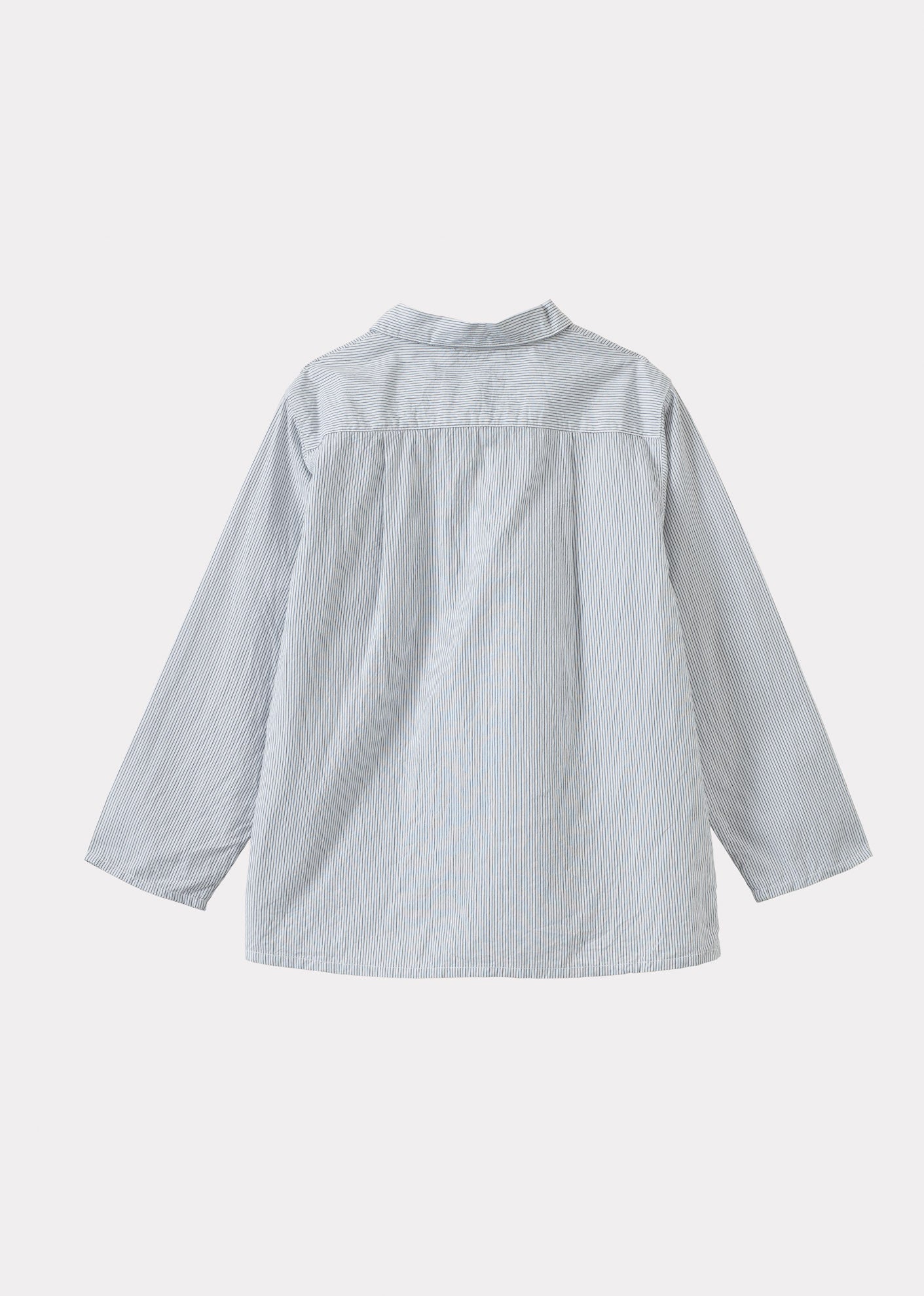 BULLSHARK CHILDREN'S COTTON SHIRT - CHARCOAL PINSTRIPE