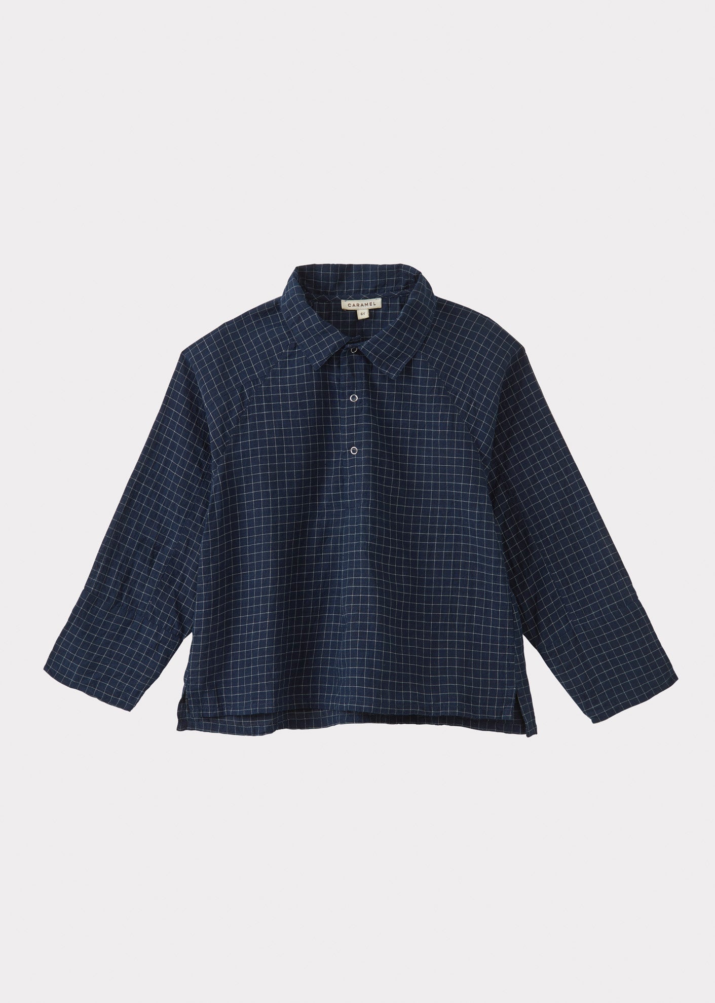 BURDOCK SHIRT TEEN - NAVY YARN DYED CHECK