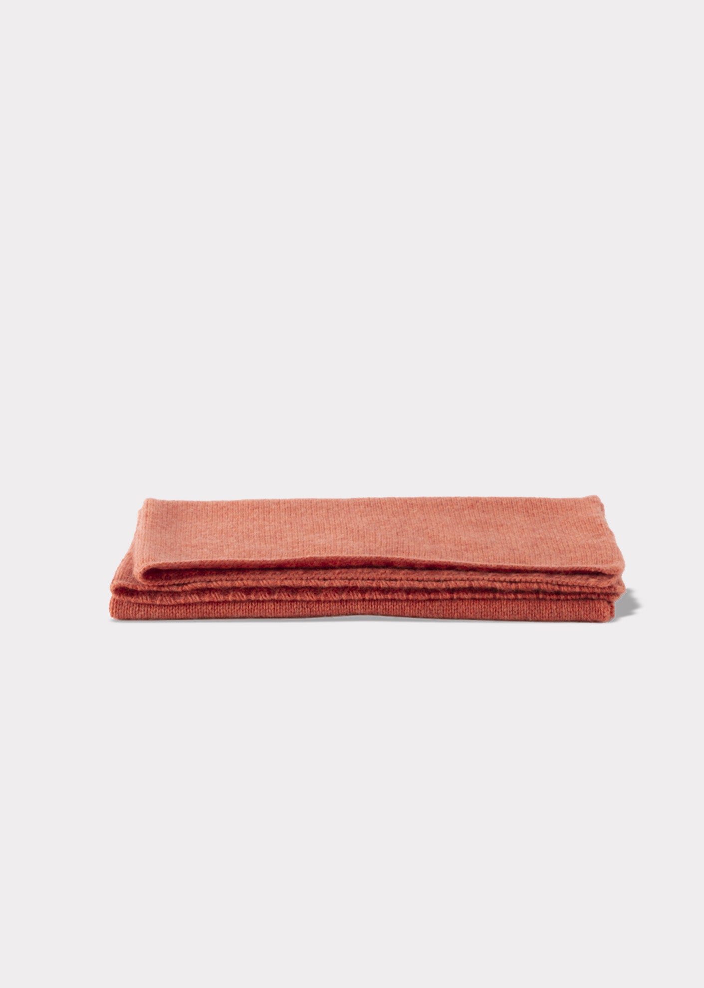 BABY KNITTED BLANKET 85 X 68 CM - CORAL