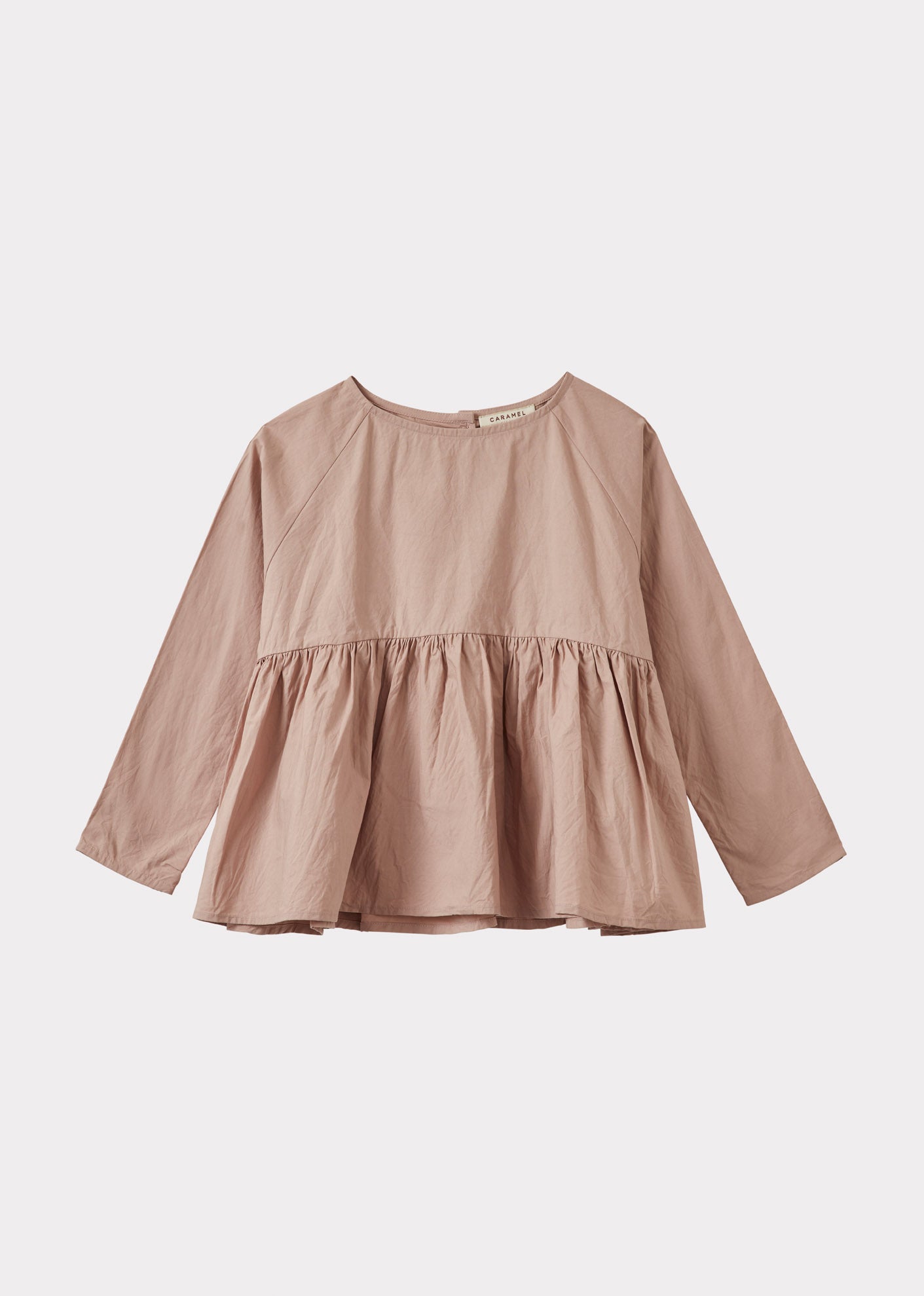 CALLIOPE GIRL'S COTTON BLOUSE - DUSTY ROSE