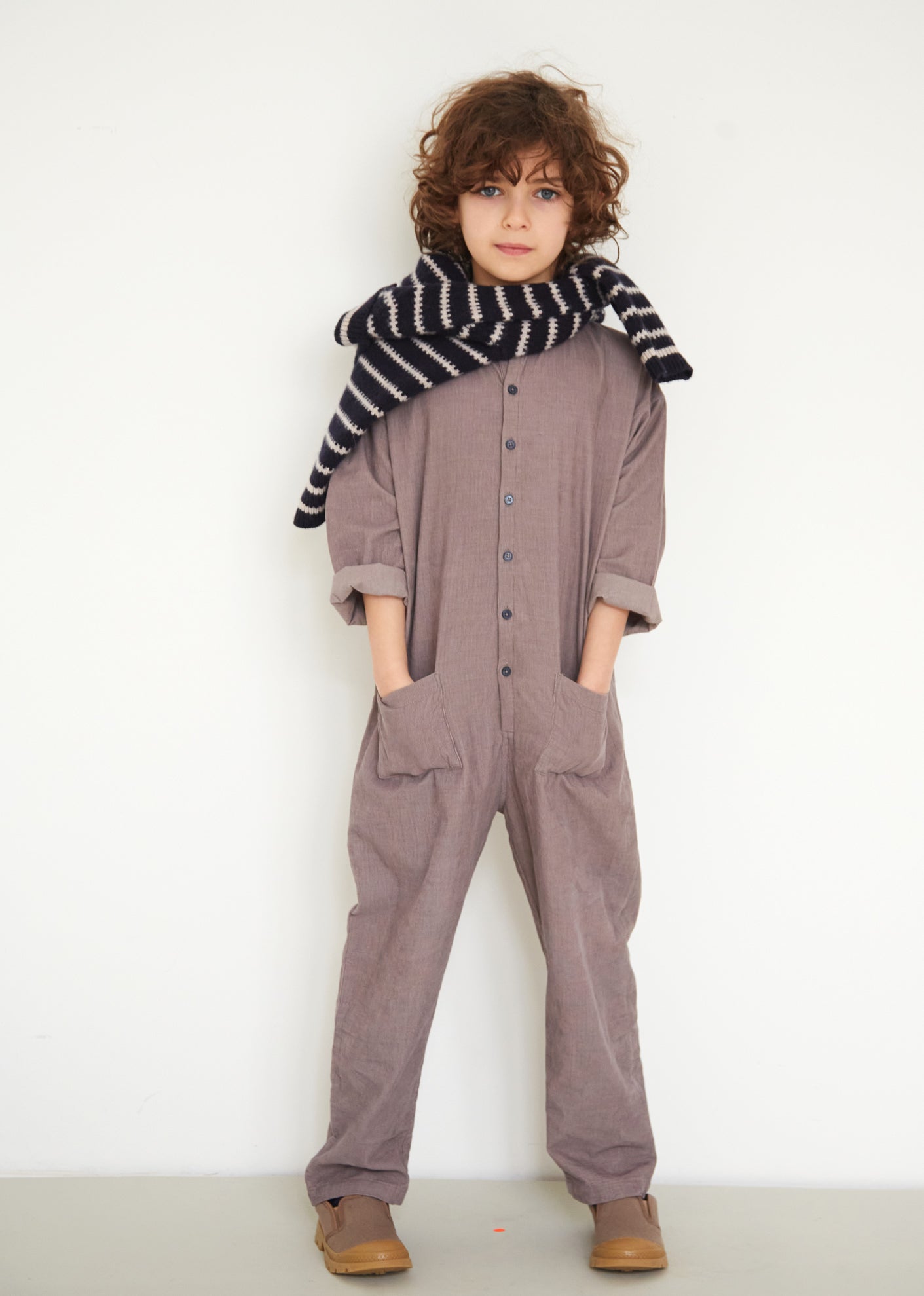 COSMOS JUMPSUIT - DOVE GREY