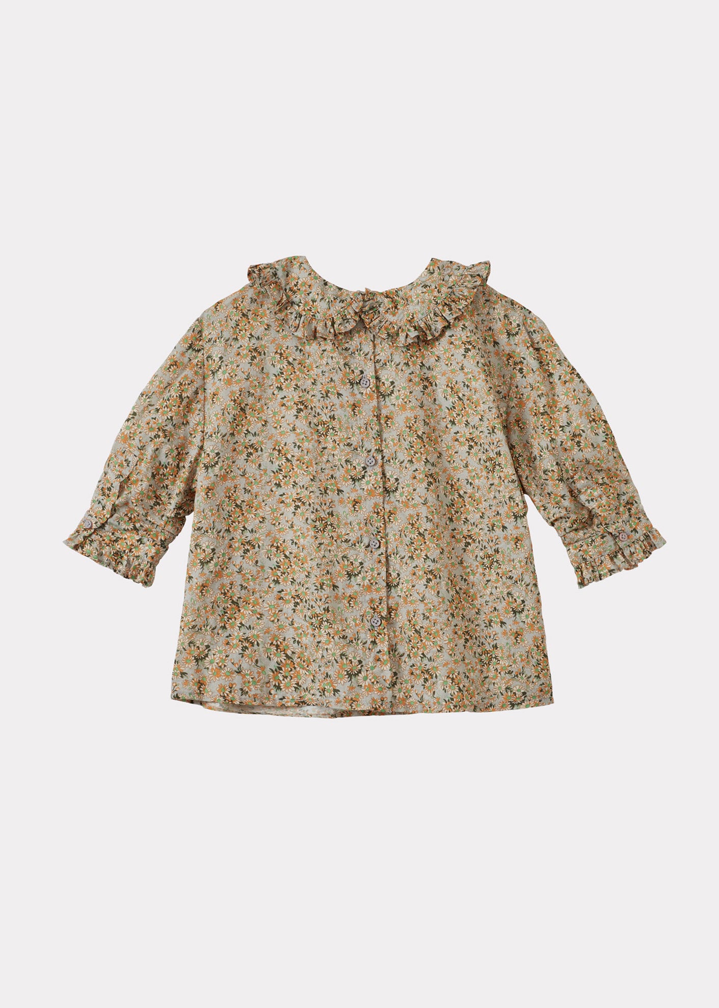 HARPER GIRL'S COTTON BLOUSE - DAISY PRINT