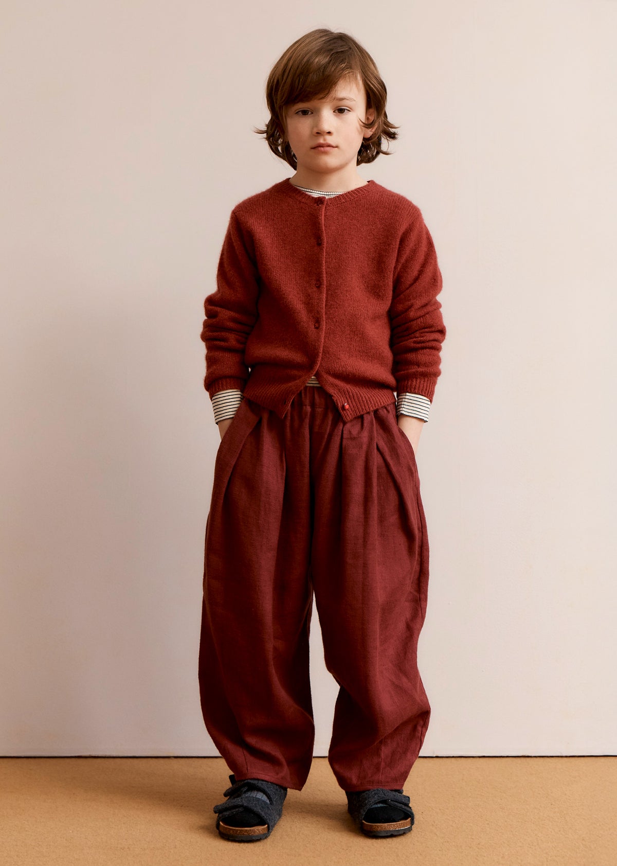 ROSA CHILDREN'S CASHMERE CARDIGAN - ROSE