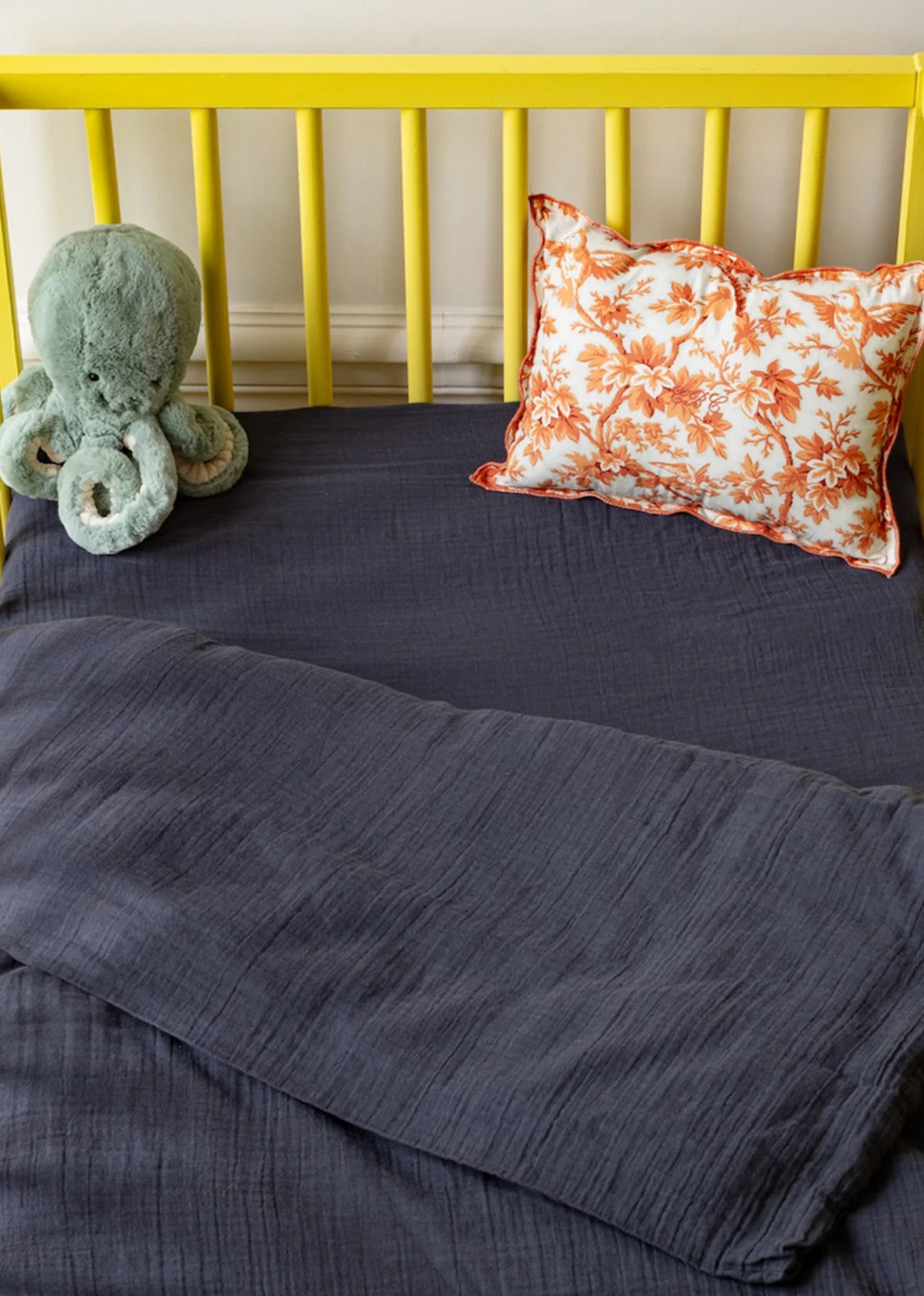 BABY DUVET COVER 80 X 120 -MERCI - GRIS FUSAIN