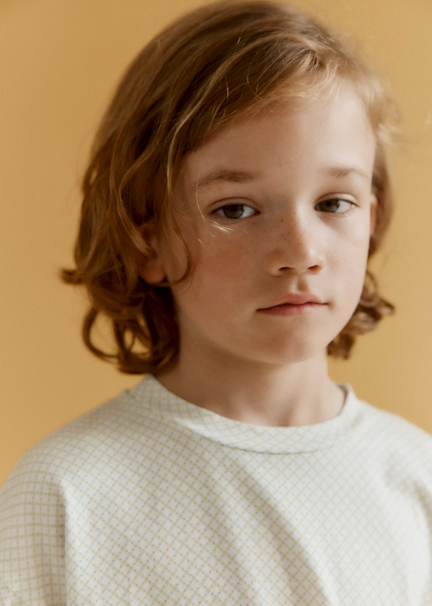 AHIPA CHILDREN'S COTTON T-SHIRT - DITSY GEO