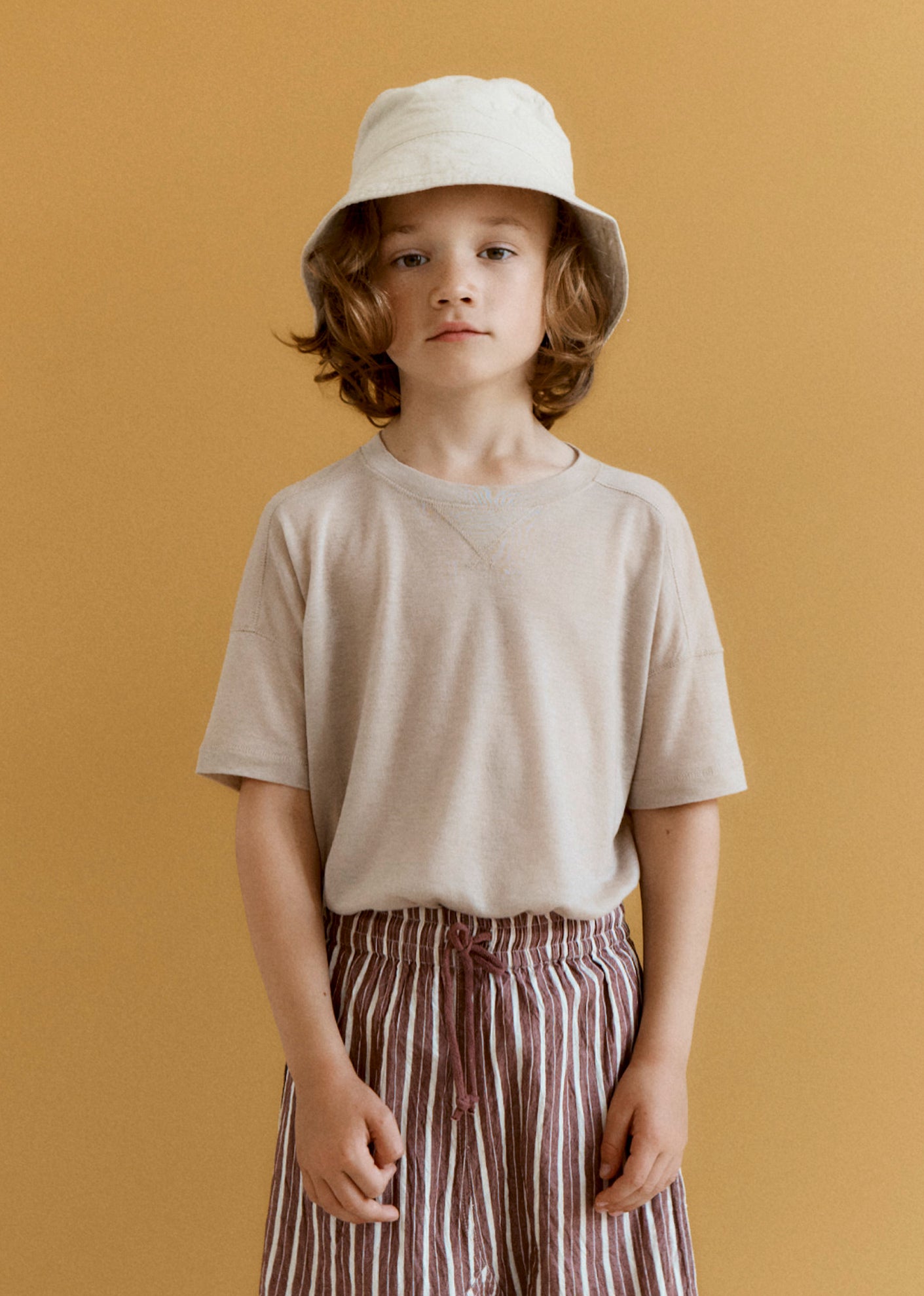 KEZAR CHILDREN'S T-SHIRT - OATMEAL