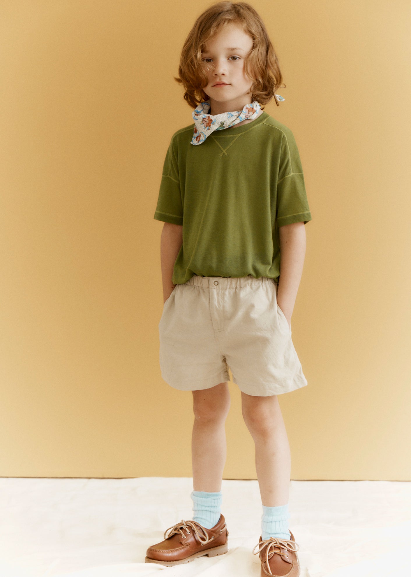 KEZAR CHILDREN'S T-SHIRT - OLIVE