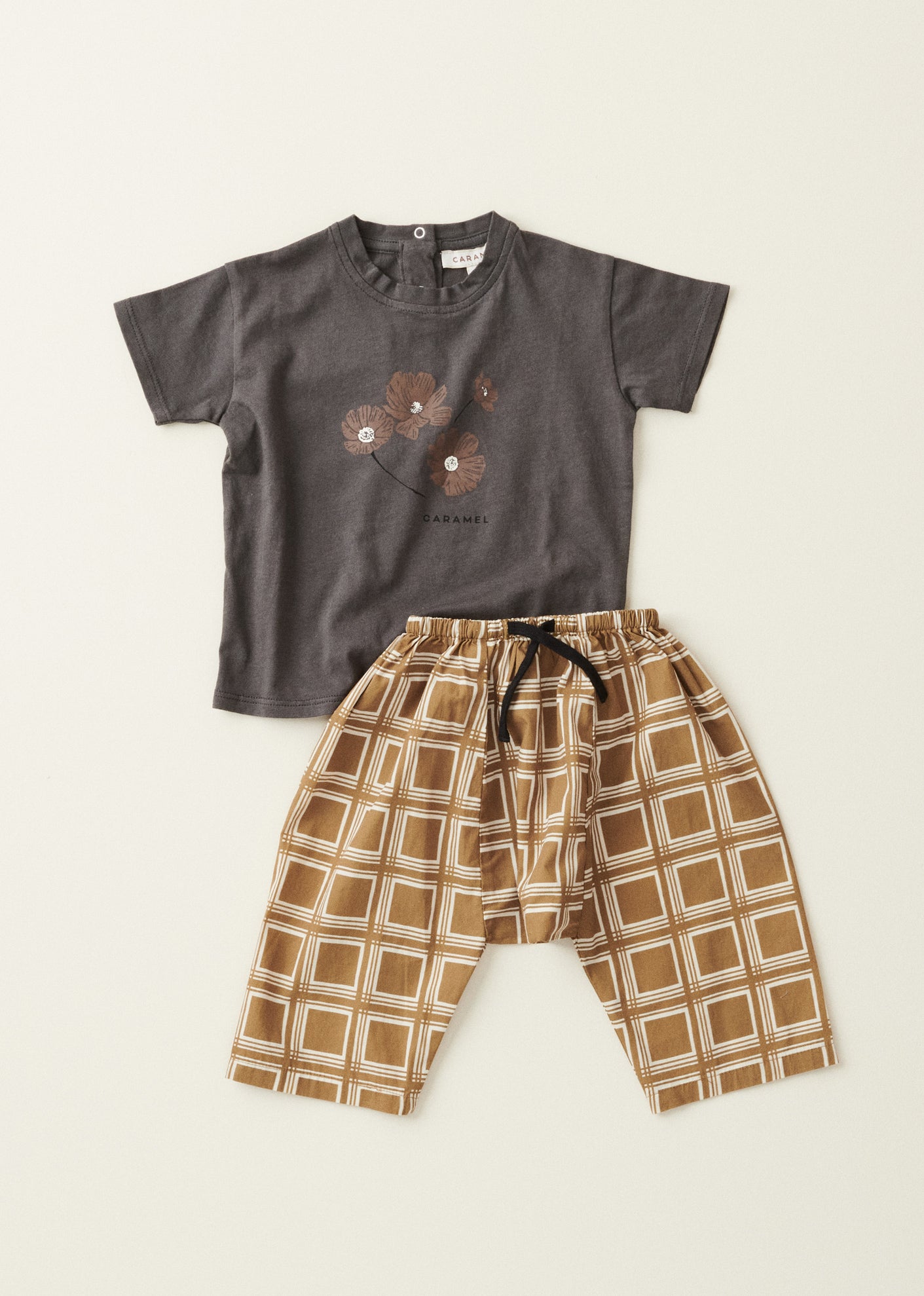 AHIPA BABY COTTON T-SHIRT - GREY