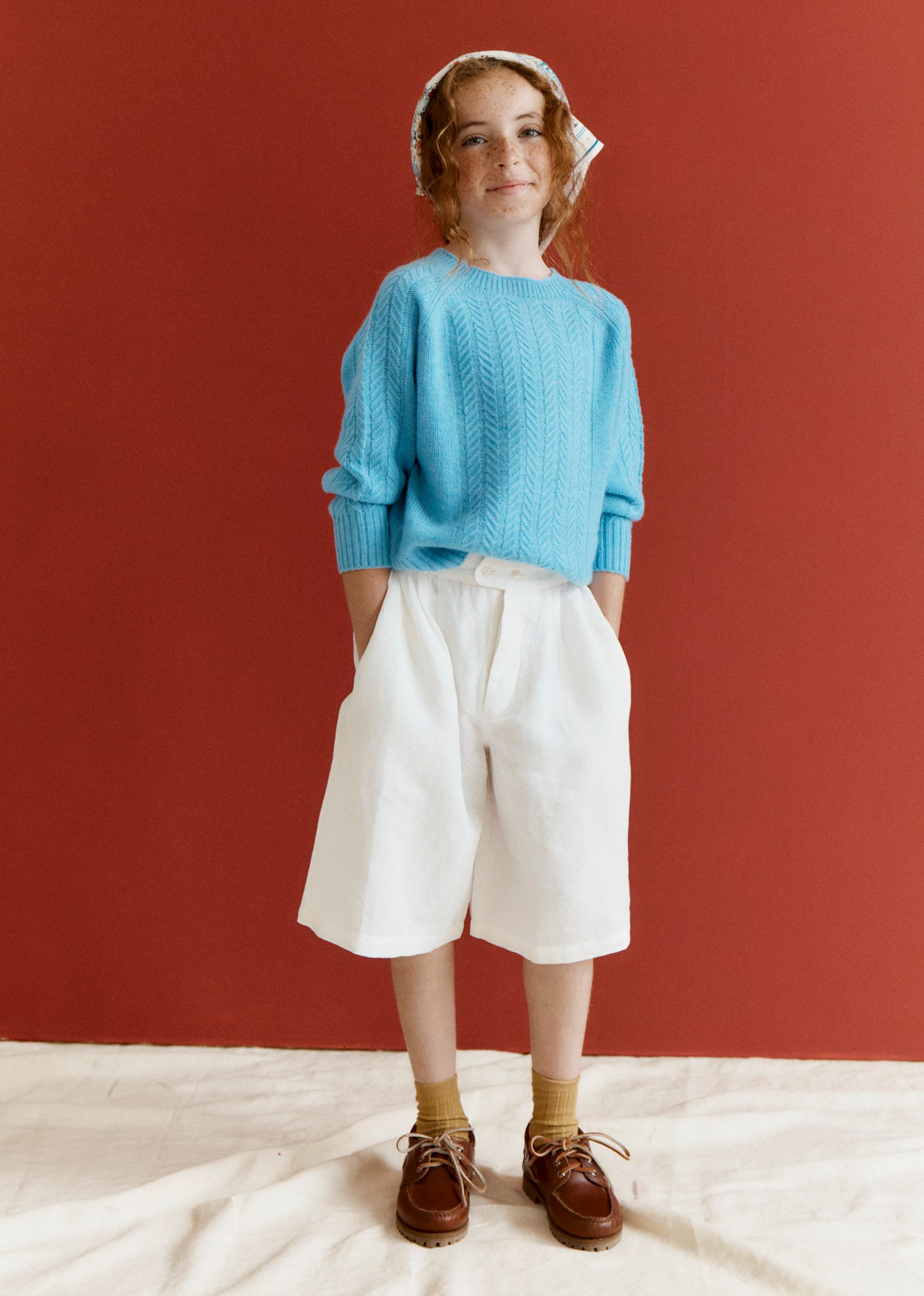 TARRAGON LINEN SHORTS - WHITE