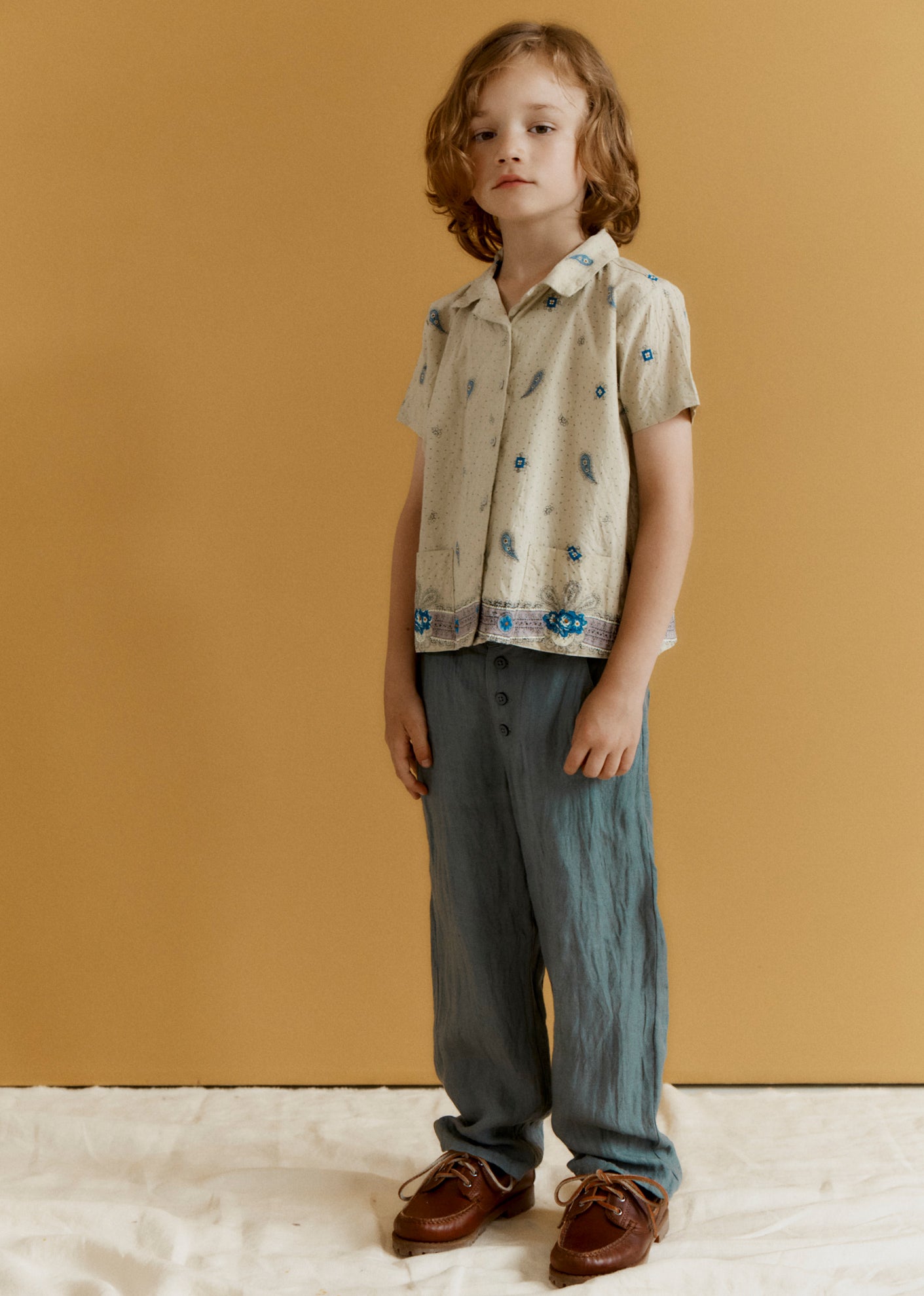 SULLIVAN CHILDREN'S TROUSERS - PETROL