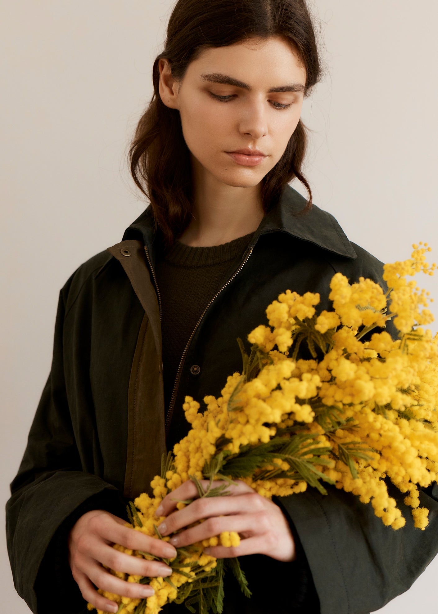 POA WOMEN'S CASHMERE JUMPER - OLIVE