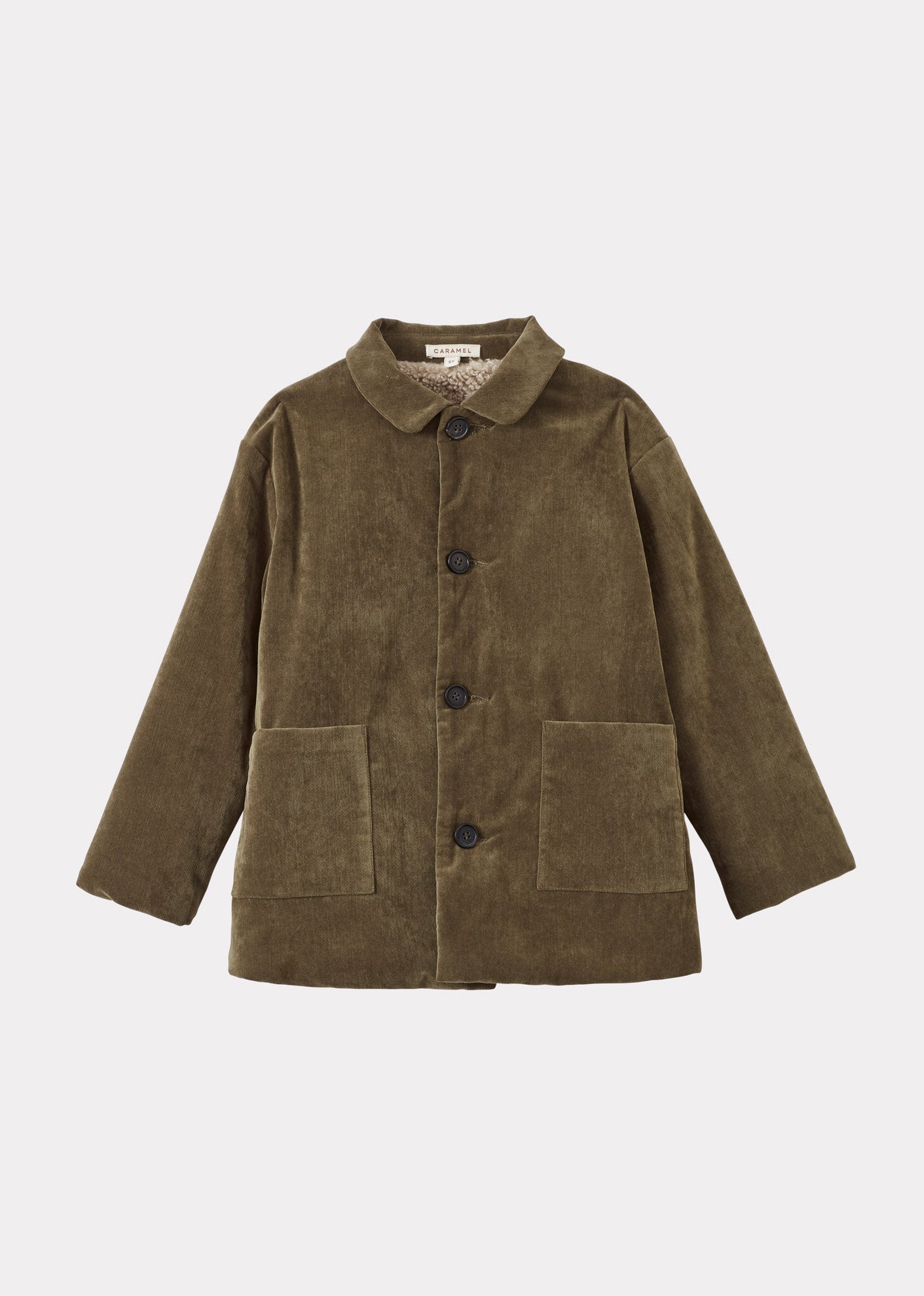 CLOWNFISH CHILDREN'S VELVET JACKET - GOLDEN GREEN