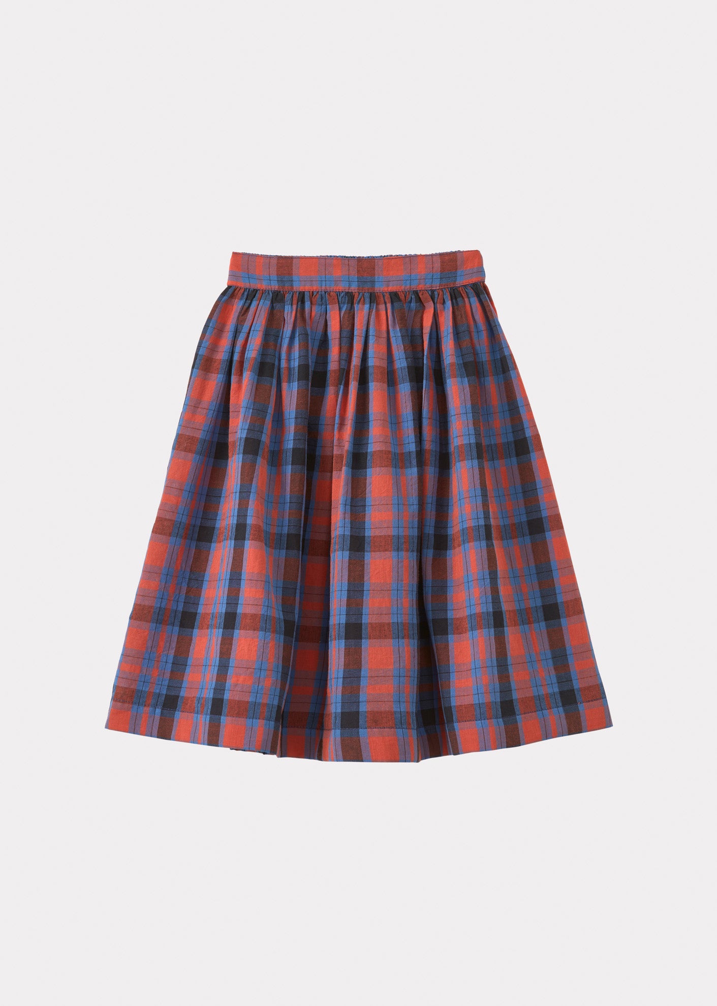 CUMIN SKIRT TEEN - RED/BLUE TARTAN