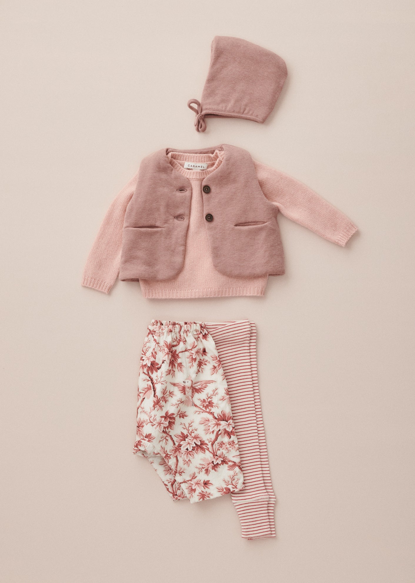 MAEVE BABY SET - DUSTY PINK