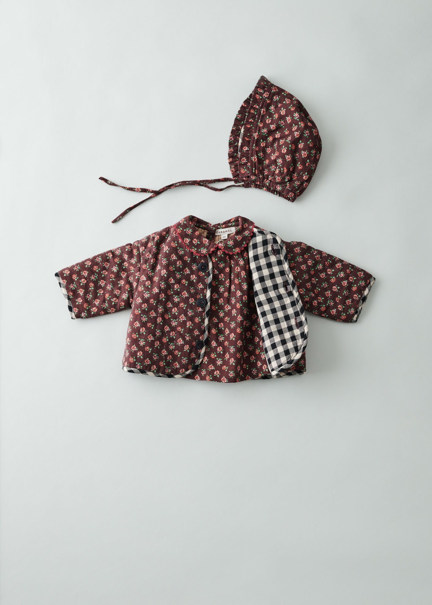 EMORY BABY JACKET - CHOCOLATE FLORAL 3