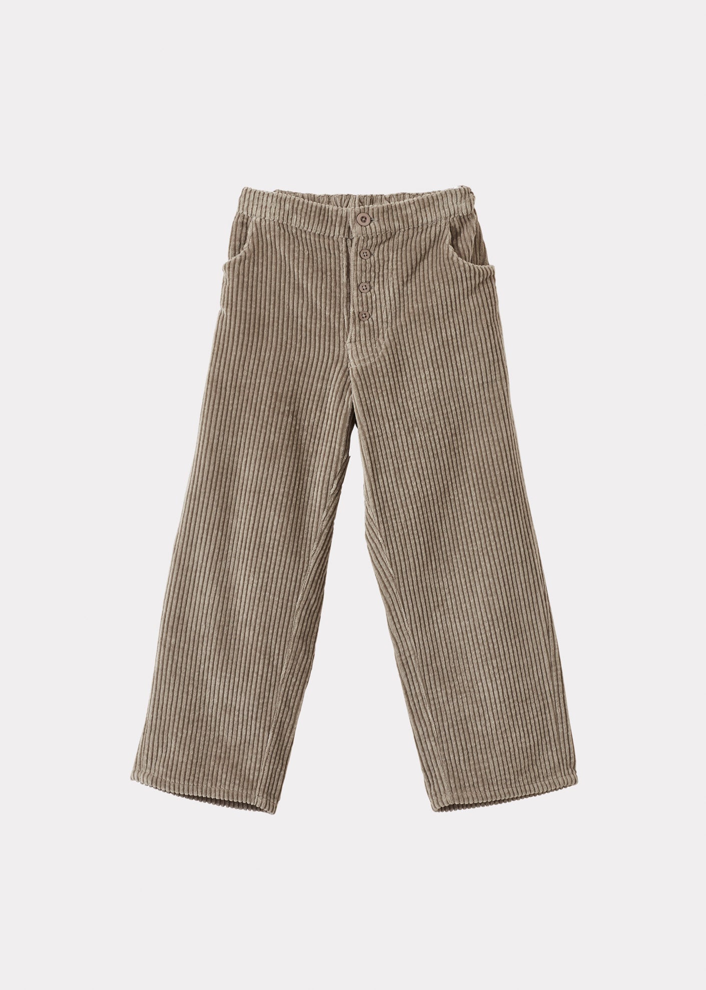 CHESTNUT CHILDREN'S COTTON CORDUROY TROUSERS - MINK