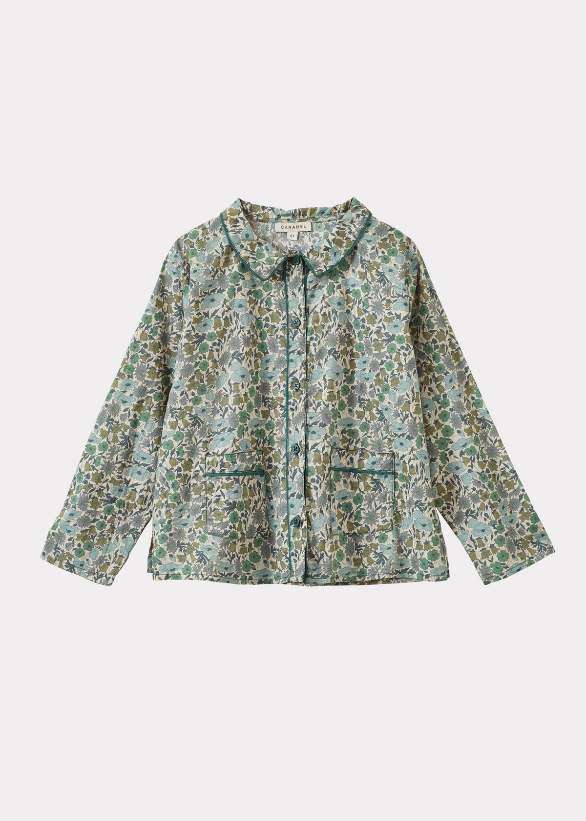 DRAGONFLY CHILDREN'S COTTON SHIRT - LIBERTY POPPY & DAISY