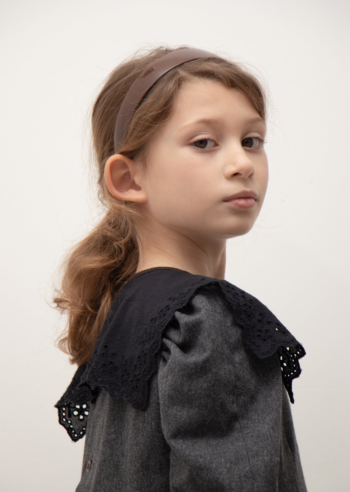 EMBROIDERED KIDS COLLAR - BLACK BRODERIE ANGLAISE 3