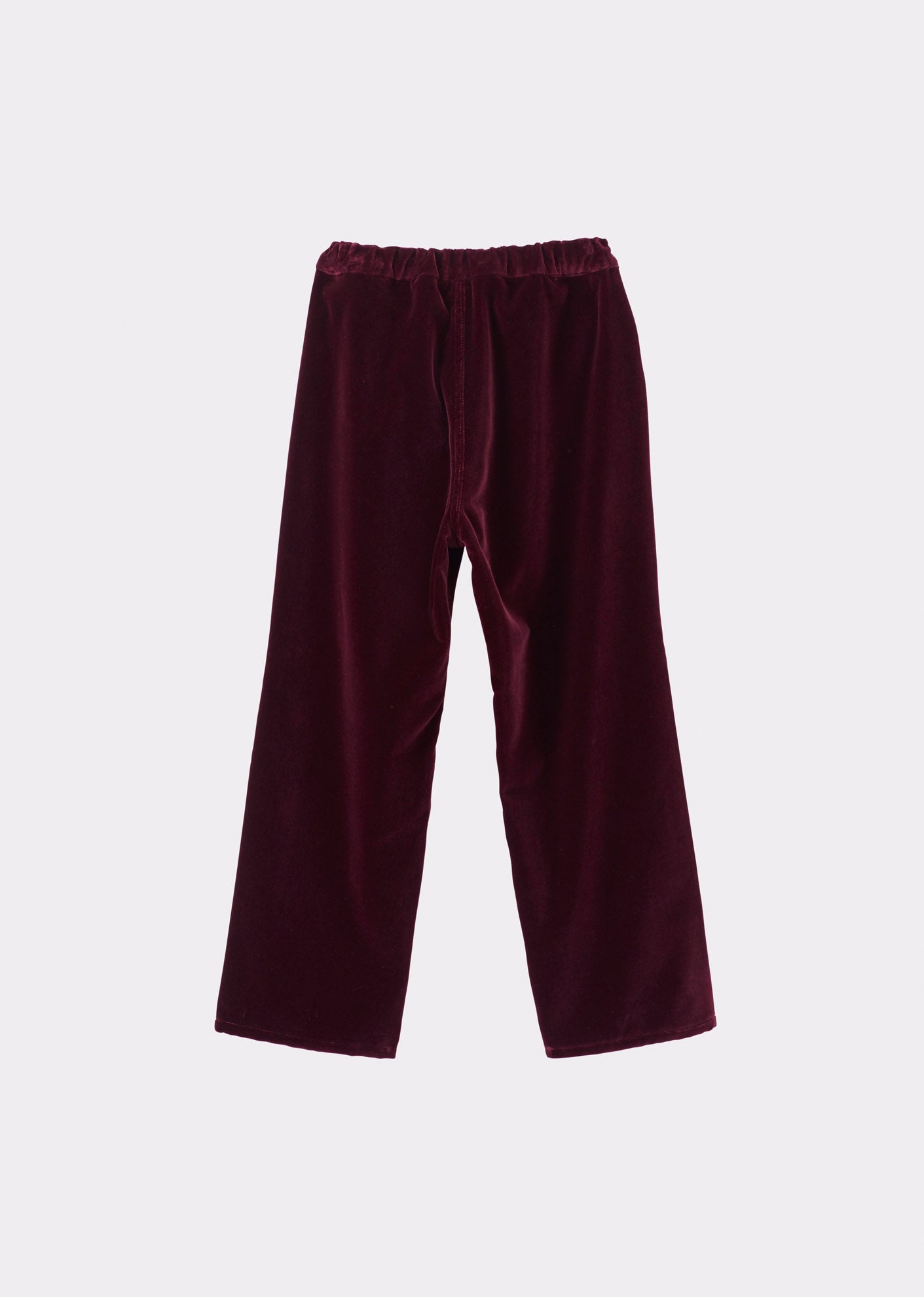 ERODIUM CHILDREN'S COTTON VELVET TROUSERS - BURGUNDY