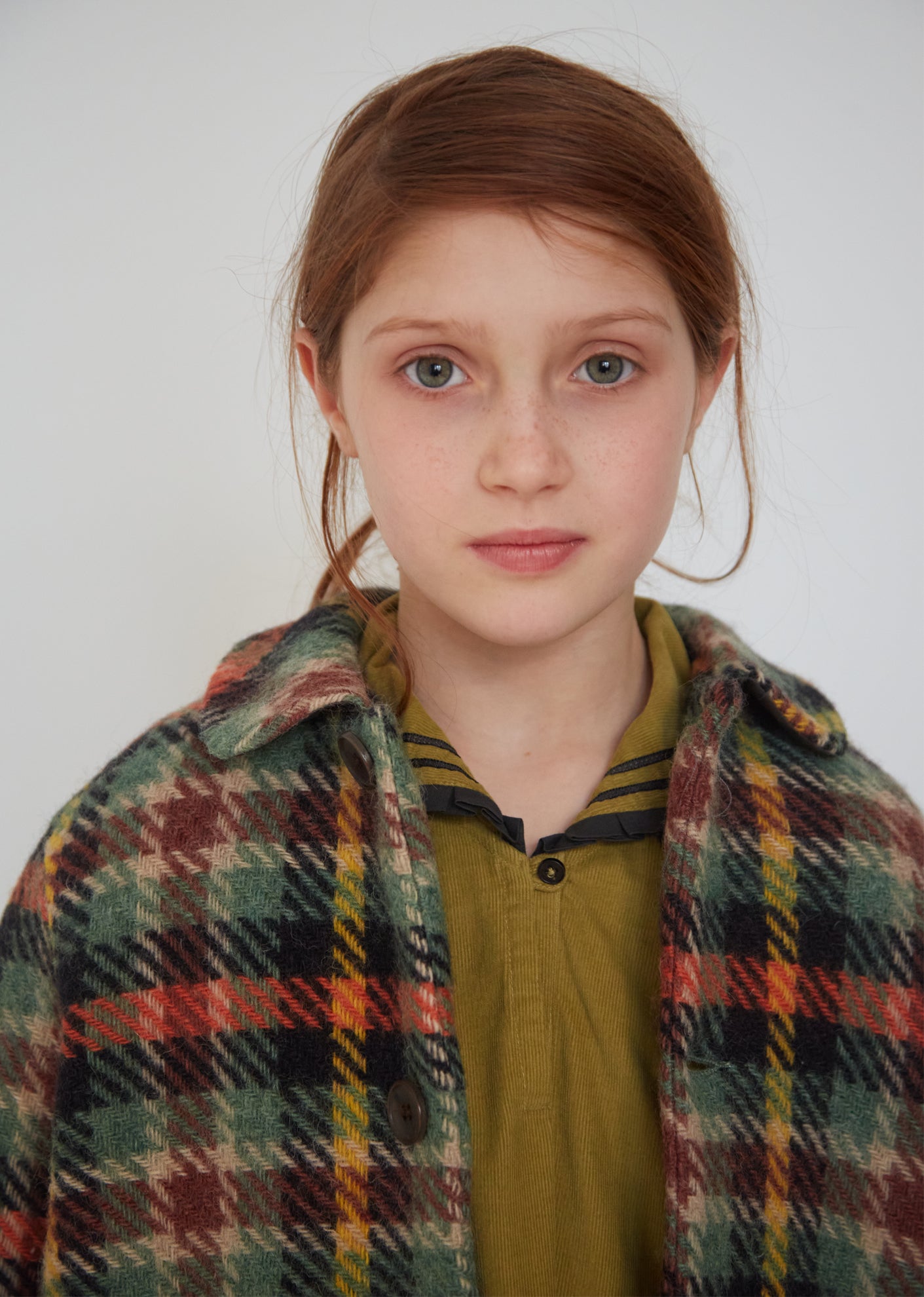 EVEREST KIDS COAT - ORANGE CHECK 2