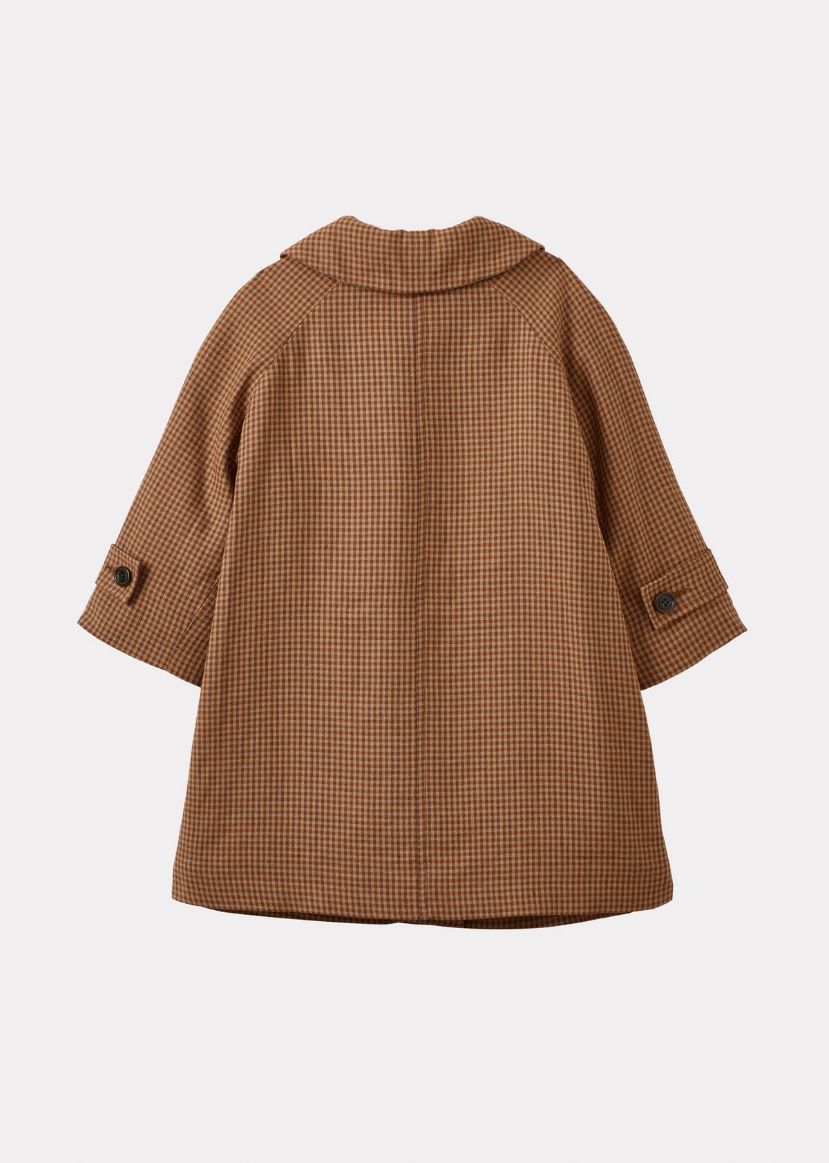 EVEREST CHILDREN'S LINEN COAT - RUST PLAID