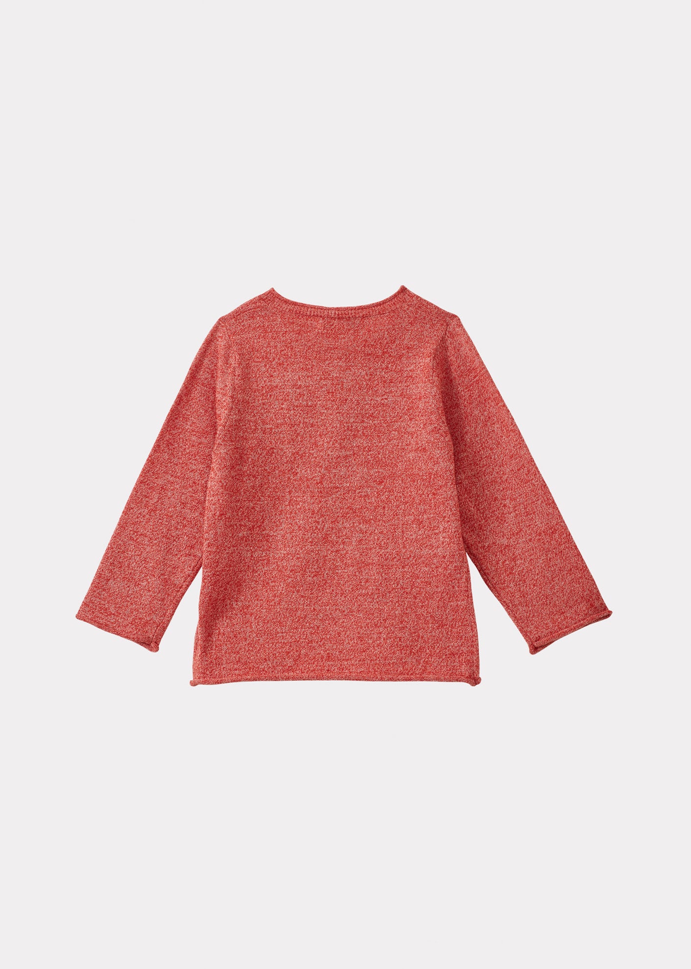 GOLDFINCH BABY COTTON JUMPER - TOMATO MELANGE