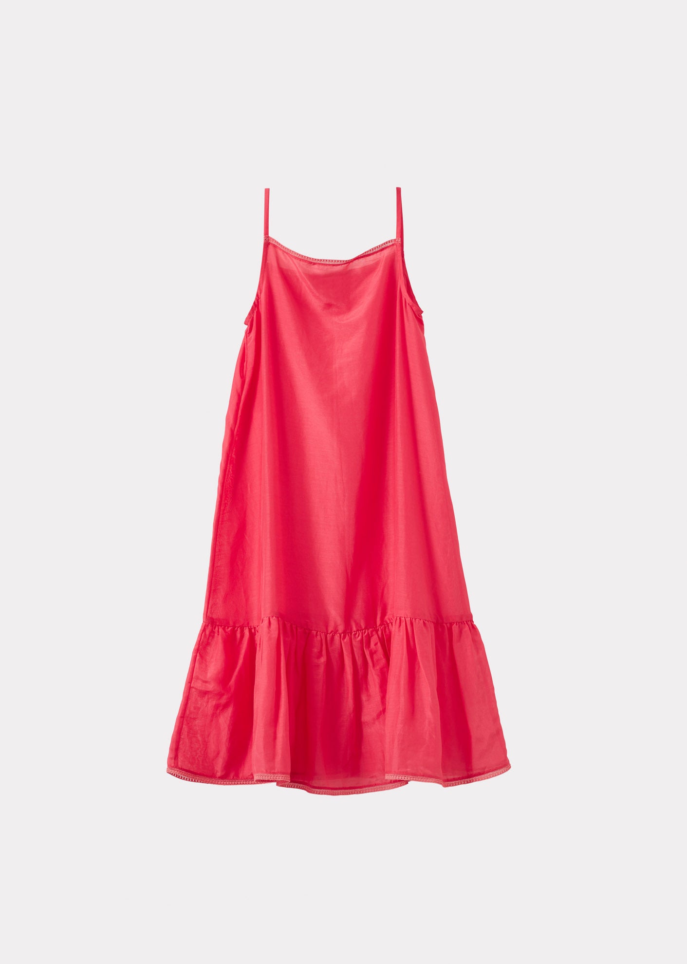 GRAPE GIRL'S SILK SLIP DRESS - POPPY
