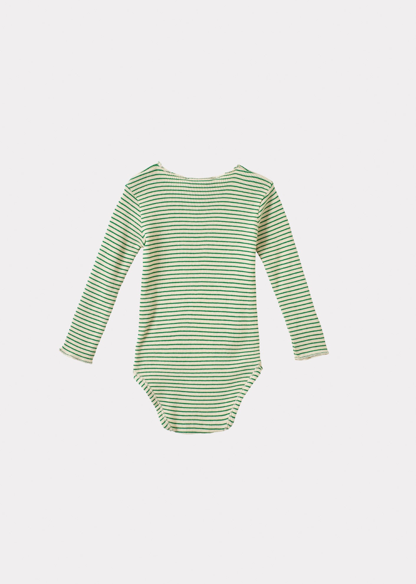 HANAU BABY COTTON ROMPER - EMERALD GREEN/CREAM