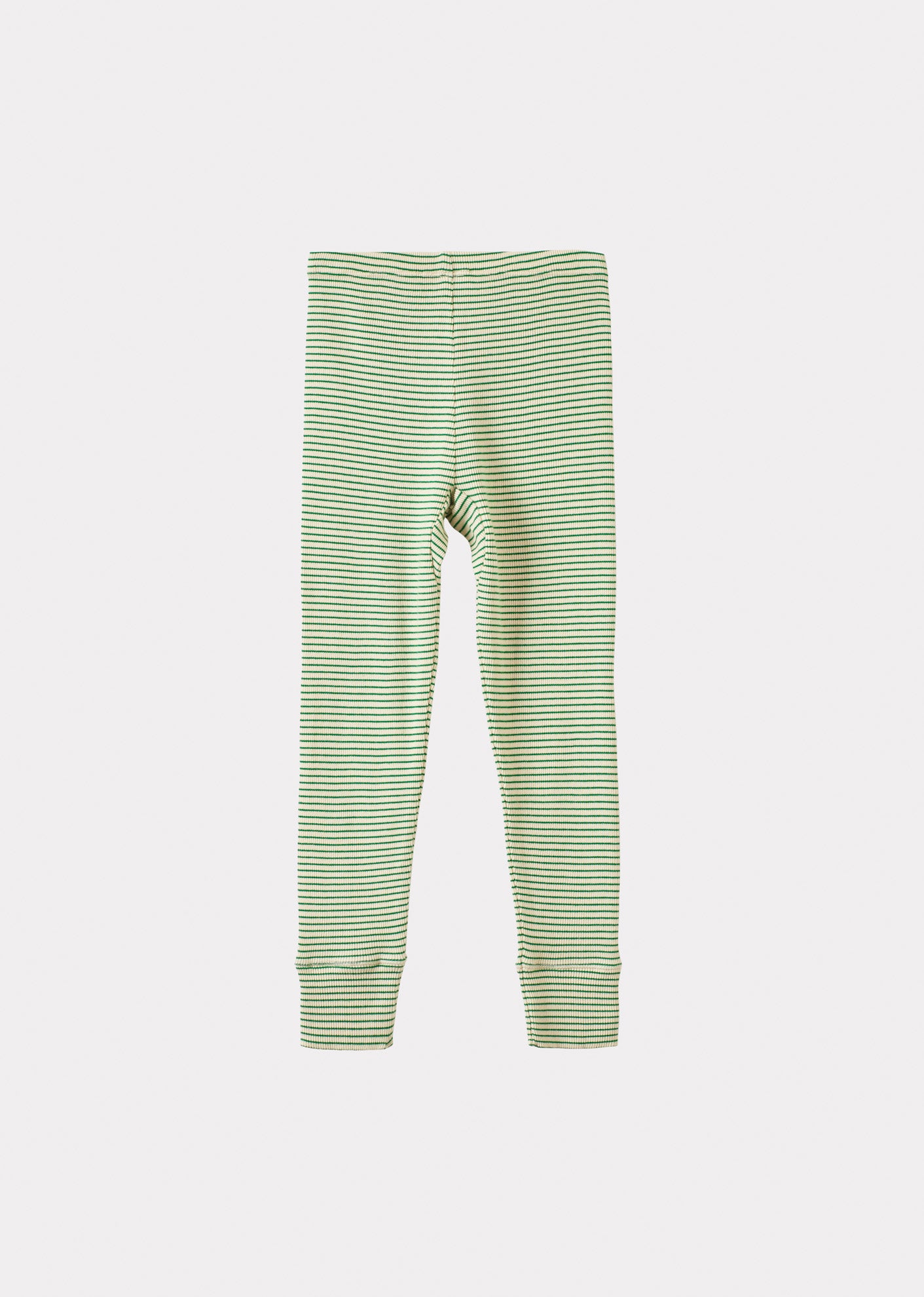 JUDD CHILDREN'S COTTON LEGGINGS - EMERALD GREEN/CREAM