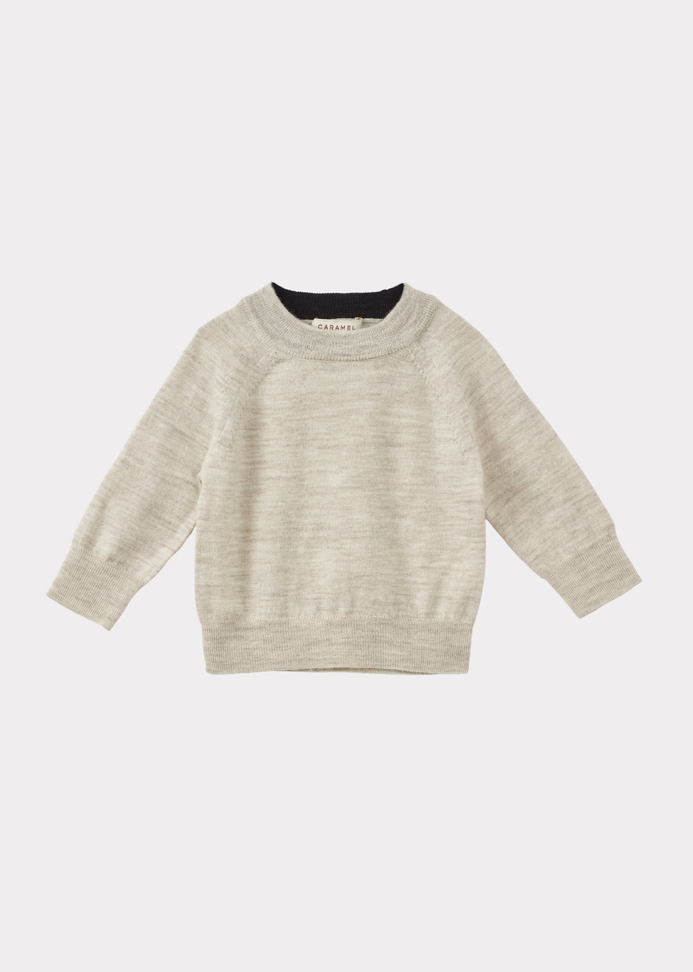 KEIRA BABY MERINO WOOL JUMPER - CREAM