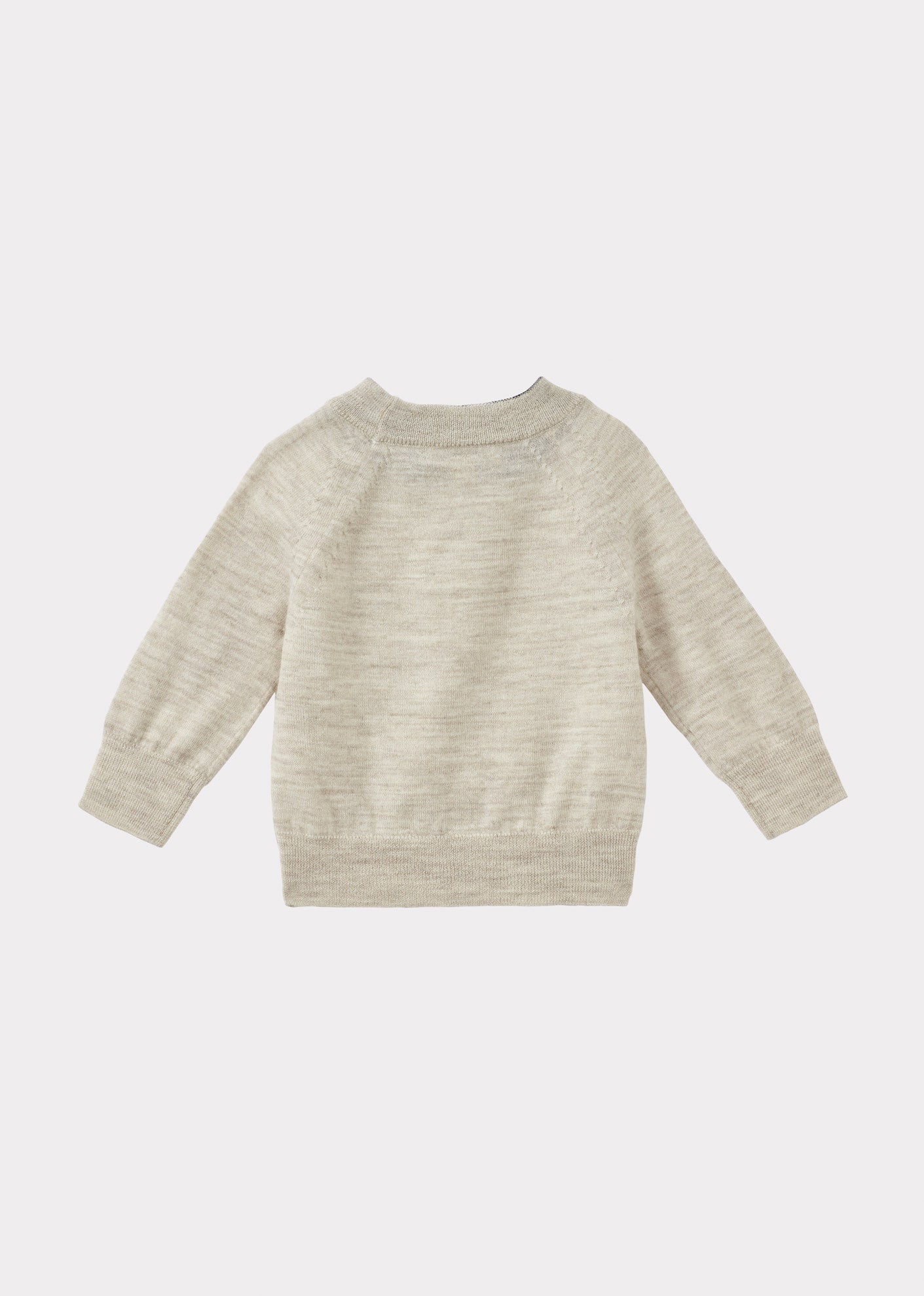 KEIRA BABY MERINO WOOL JUMPER - CREAM
