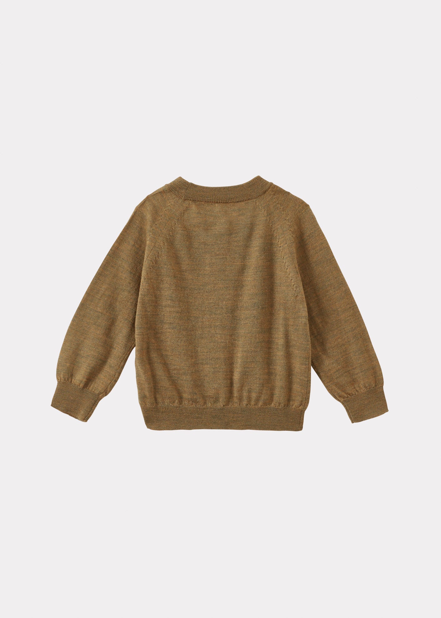 KEIRA BABY MERINO WOOL JUMPER - OCHRE