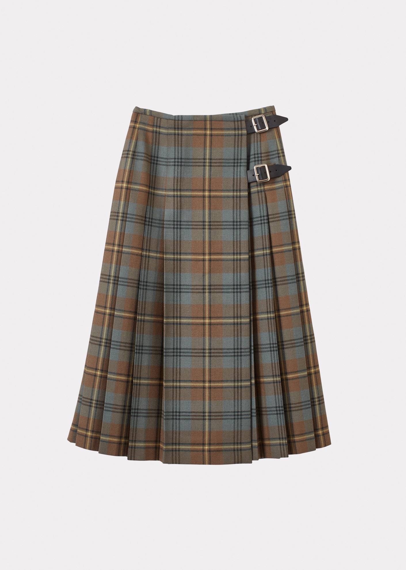 WOMAN KILT - YELLOW / BLACK CHECK