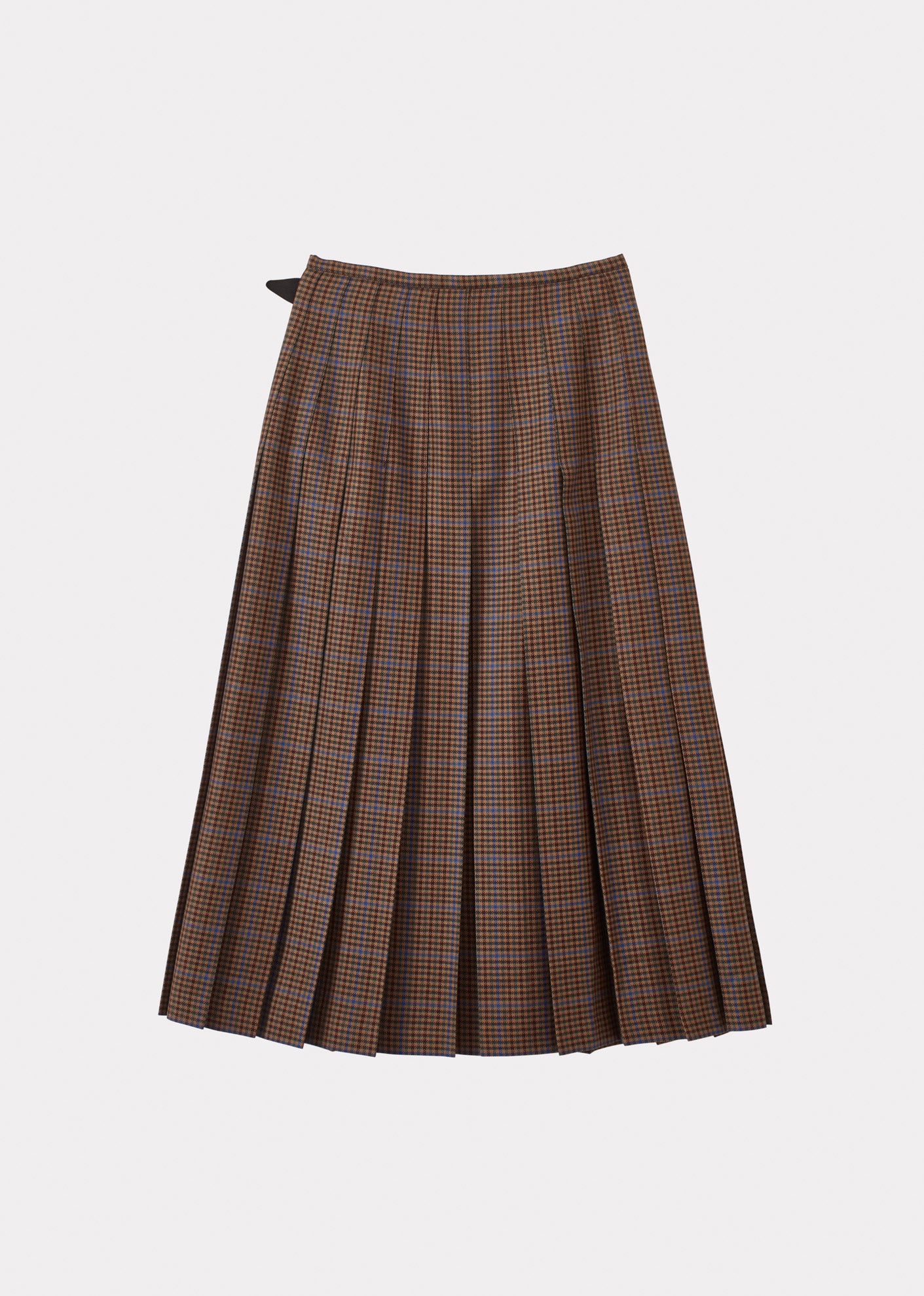 WOMEN'S WOOL KILT - BEIGE TARTAN