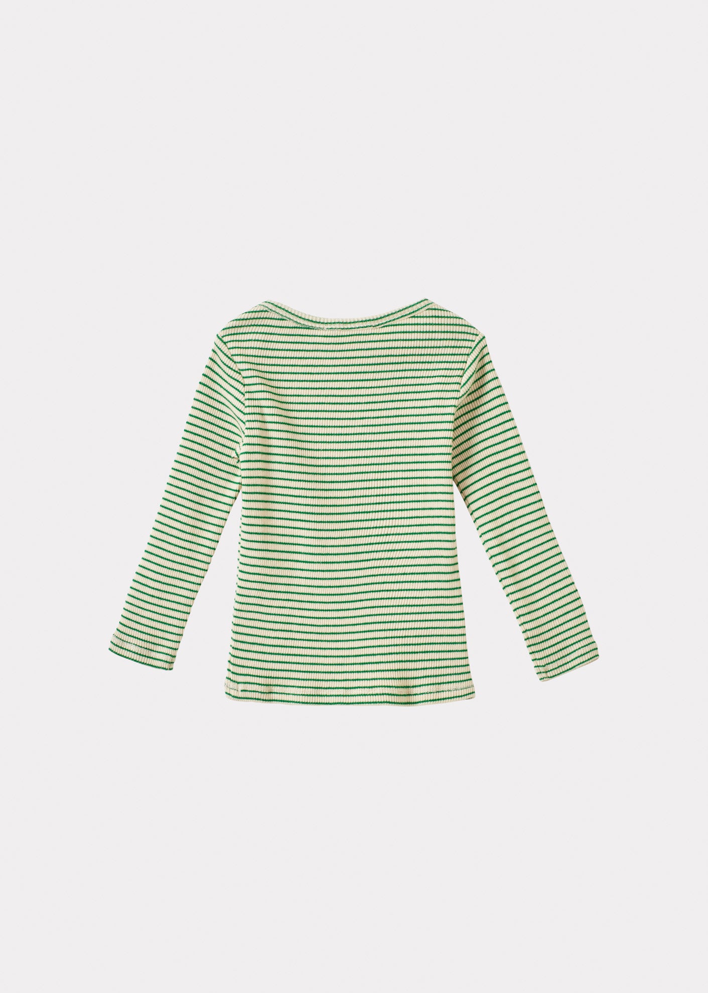 KISHON BABY COTTON T-SHIRT - EMERALD GREEN/CREAM