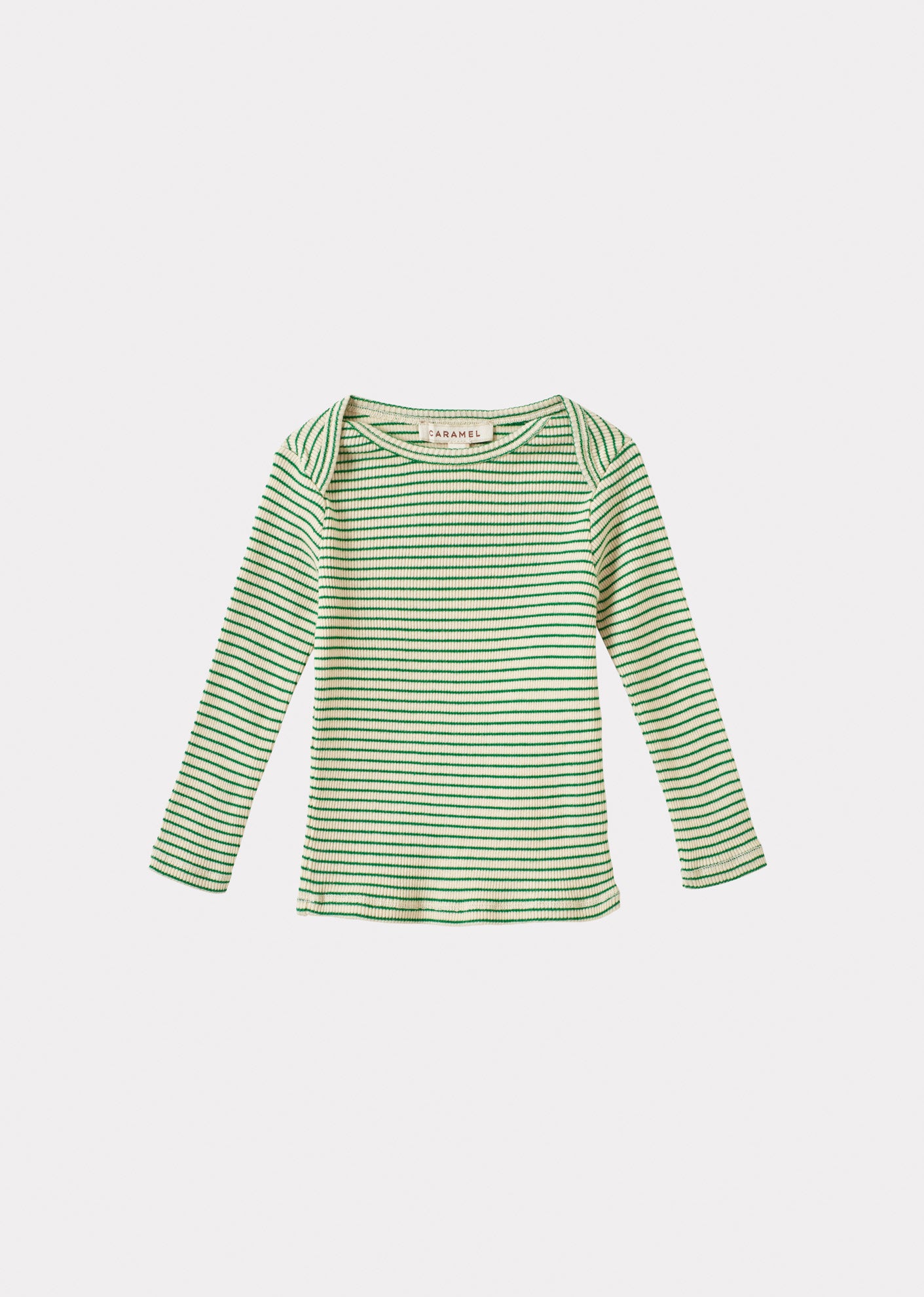 KISHON BABY COTTON T-SHIRT - EMERALD GREEN/CREAM