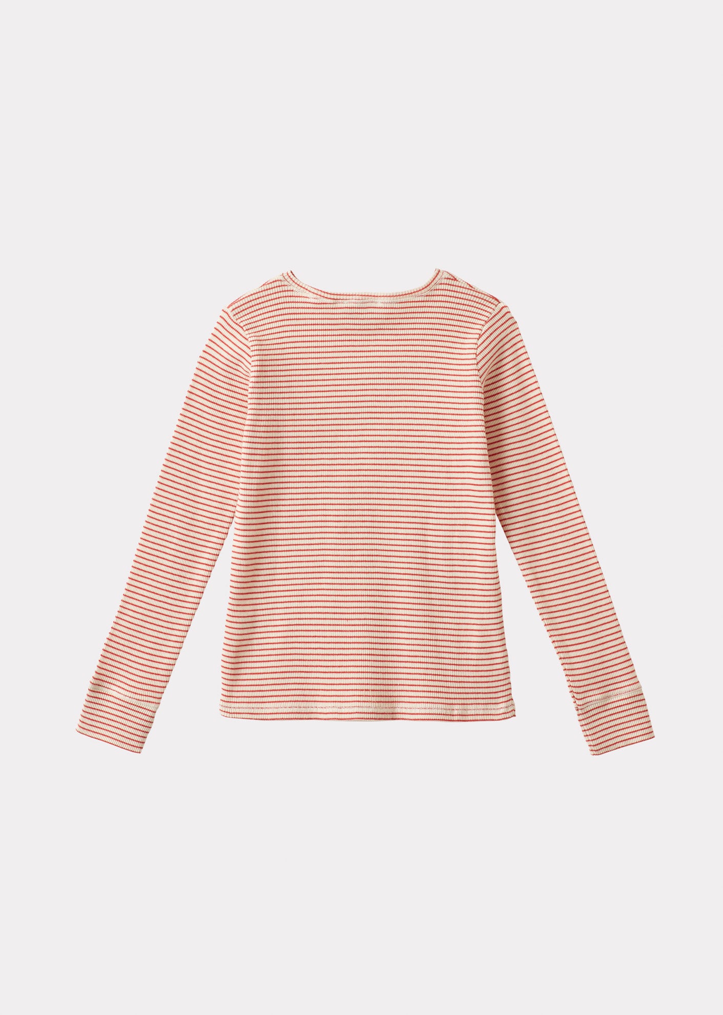 KISHON CHILDREN'S COTTON T-SHIRT - REDCURRANT / CREAM