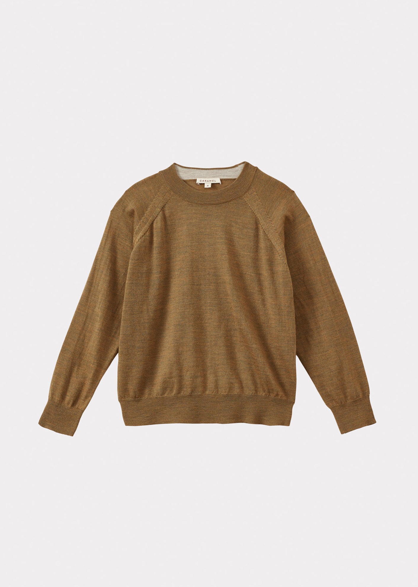 KEIRA CHILDREN'S MERINO WOOL JUMPER - OCHRE