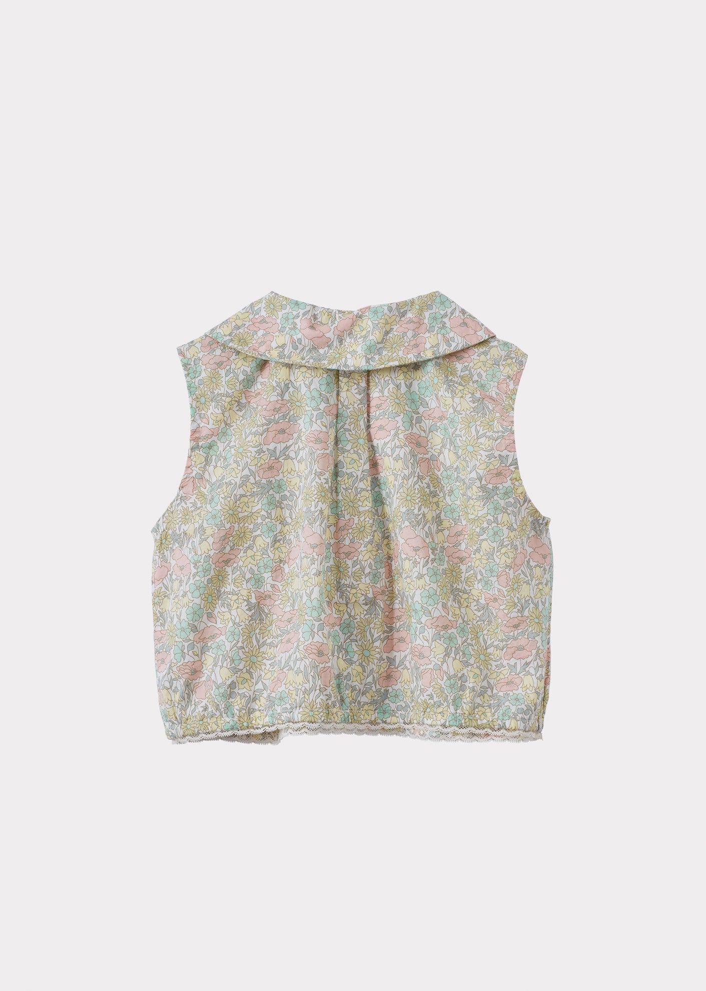 LAINA GIRL'S TOP - LIBERTY POPPY AND DAISY PRINT