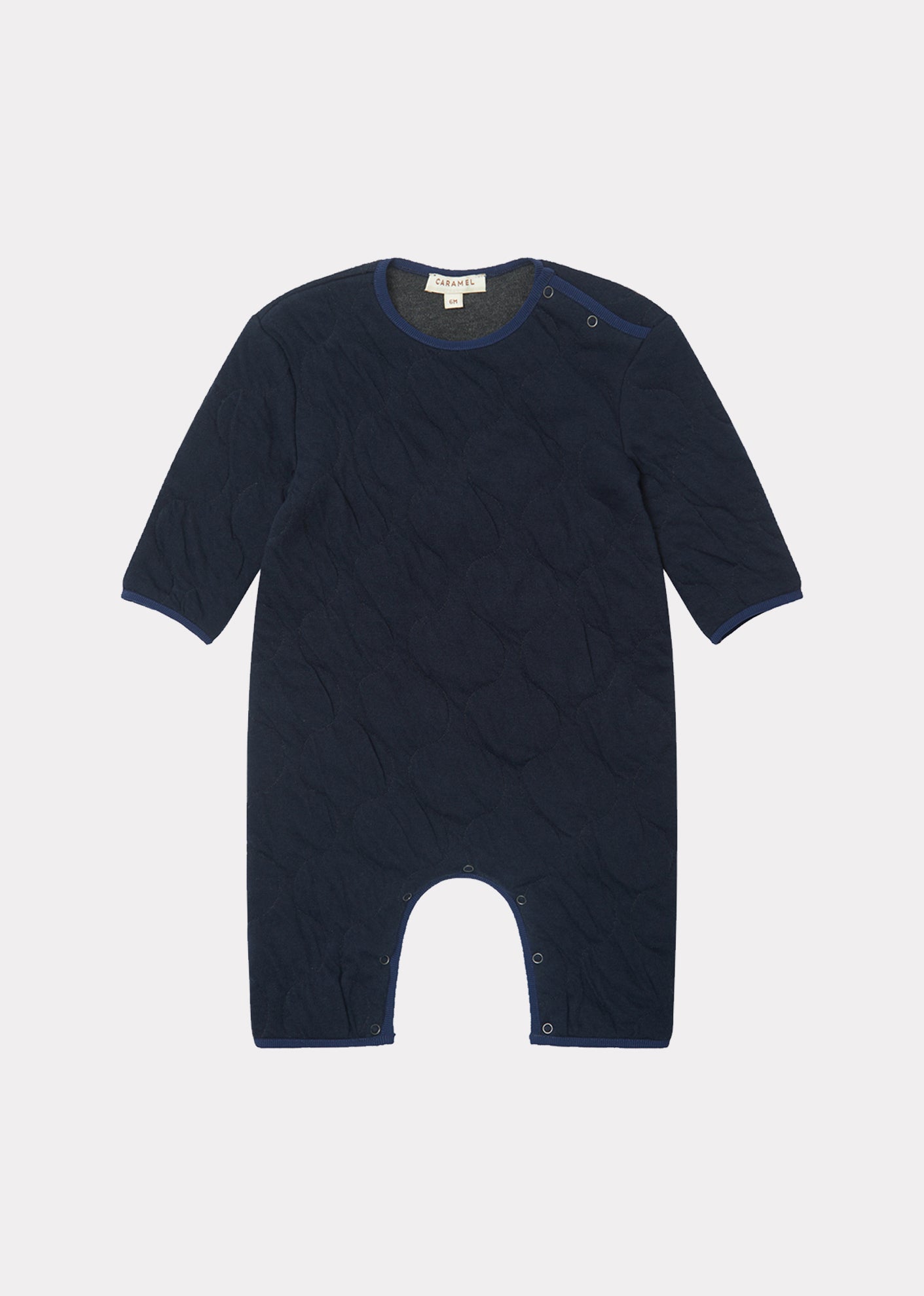 LARCH COTTON BABY ROMPER - NAVY