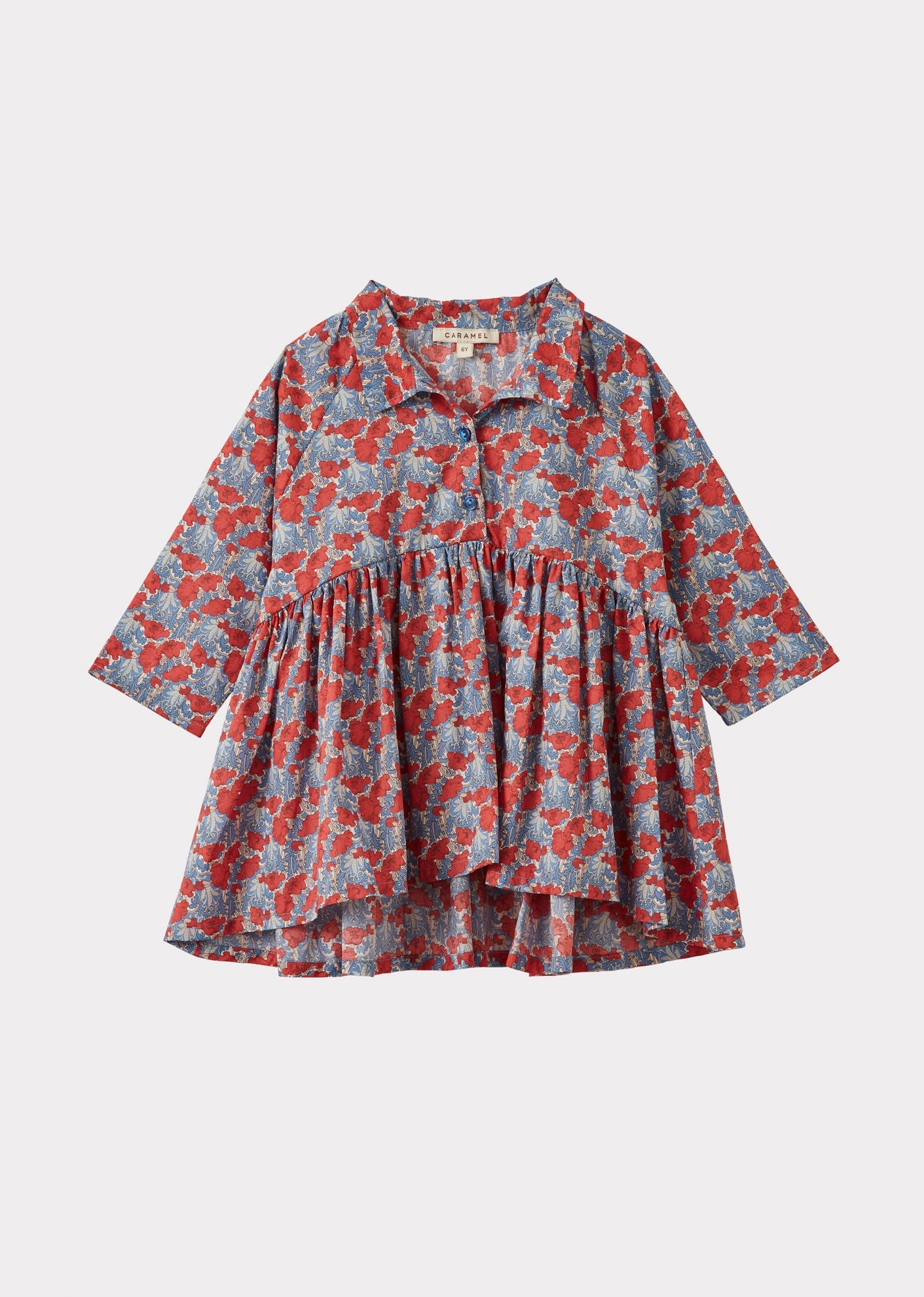 LEMON BALM TOP CHILD - BLUE/RED