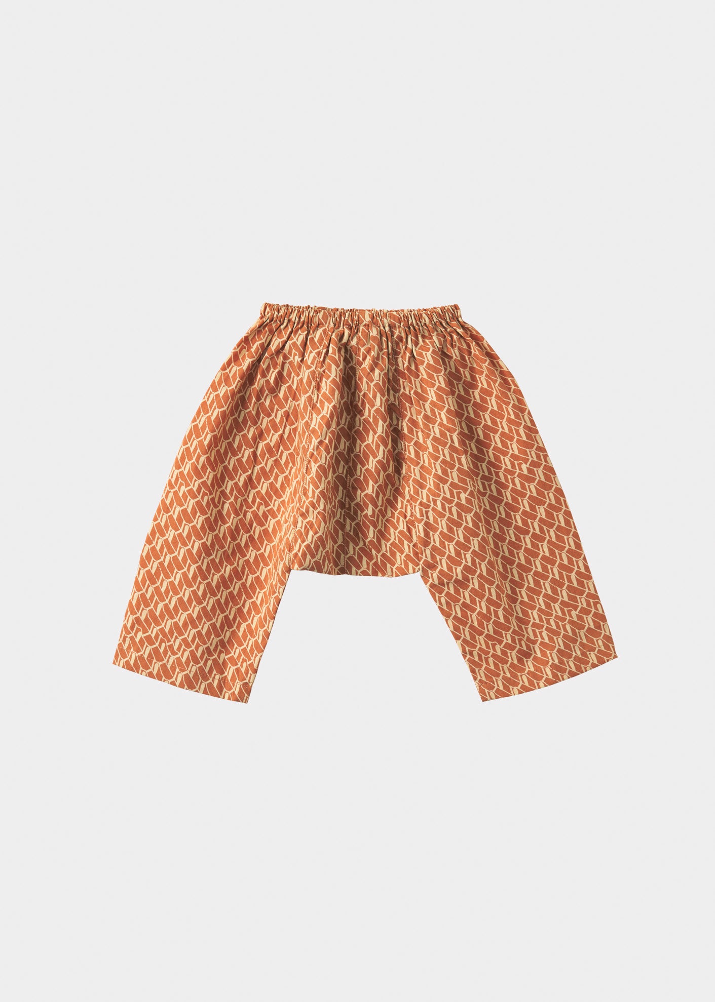 LINUM BABY TROUSERS S24 - APRICOT GEO PRINT