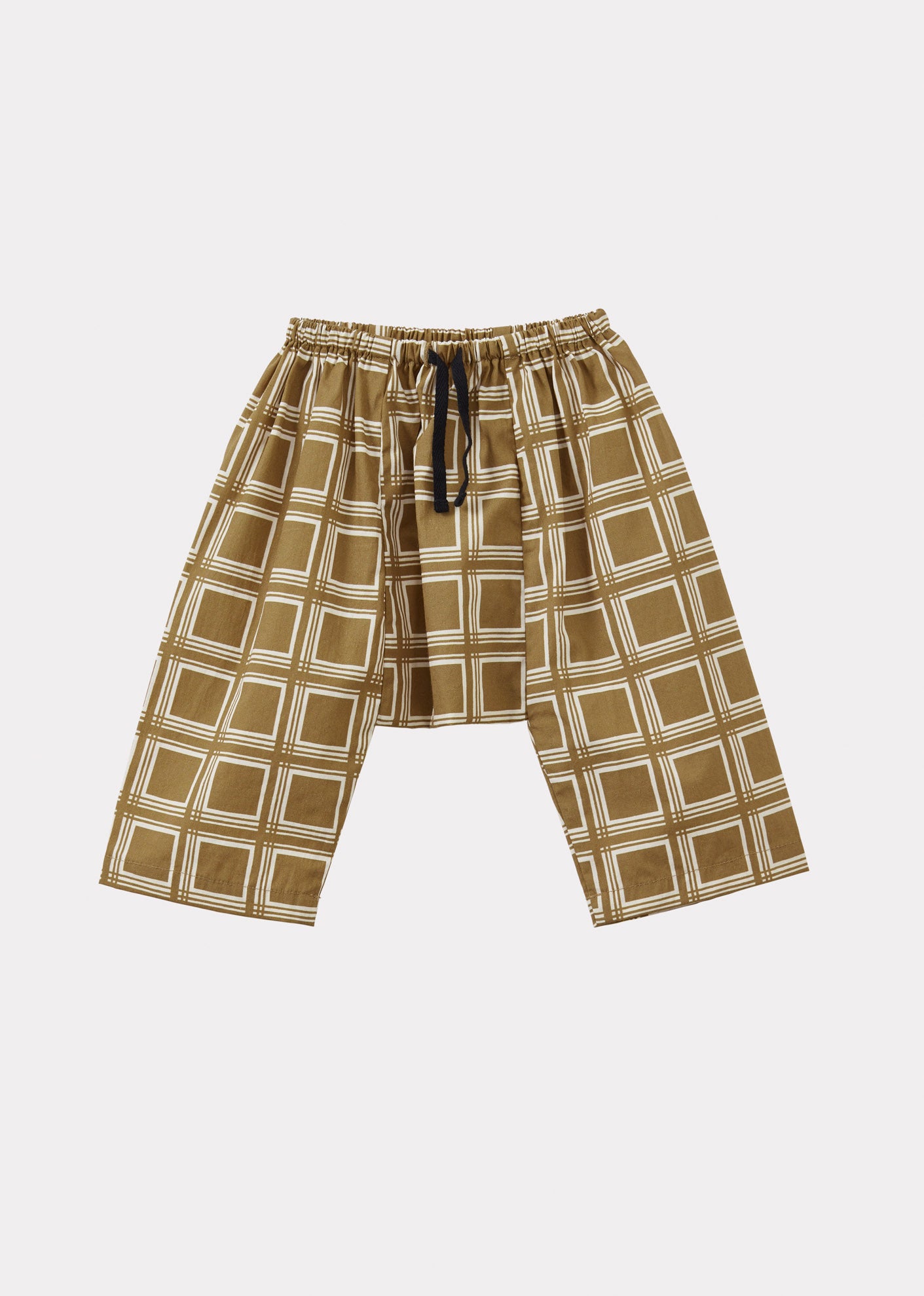 LINUM BABY TROUSERS - BROWN GEO PRINT